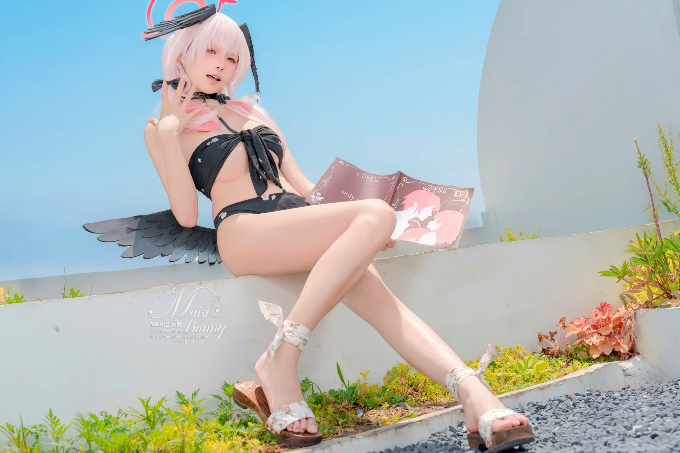 Gallery - 咬一口兔娘 - 下江小春 泳装COSPLAY，清纯治愈系天使在泳池边，极致诱惑的二次元角色扮演大尺度私房照 [95P]角色扮演萌系治愈系泳池私房照 女神私房照_秀色女神 - image 18