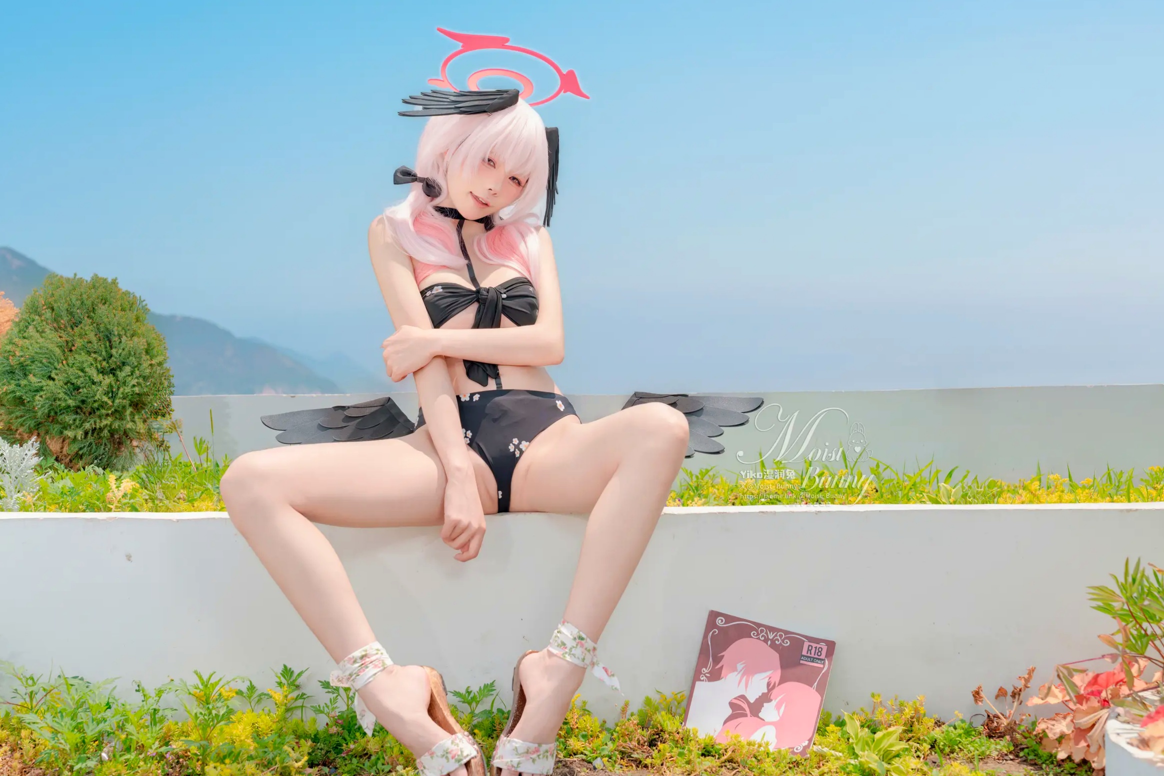Gallery - 咬一口兔娘 - 下江小春 泳装COSPLAY，清纯治愈系天使在泳池边，极致诱惑的二次元角色扮演大尺度私房照 [95P]角色扮演萌系治愈系泳池私房照 女神私房照_秀色女神 - image 21