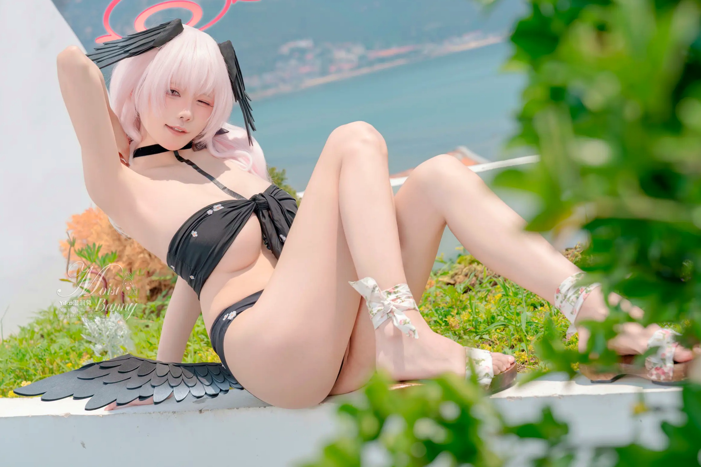 Gallery - 咬一口兔娘 - 下江小春 泳装COSPLAY，清纯治愈系天使在泳池边，极致诱惑的二次元角色扮演大尺度私房照 [95P]角色扮演萌系治愈系泳池私房照 女神私房照_秀色女神 - image 26