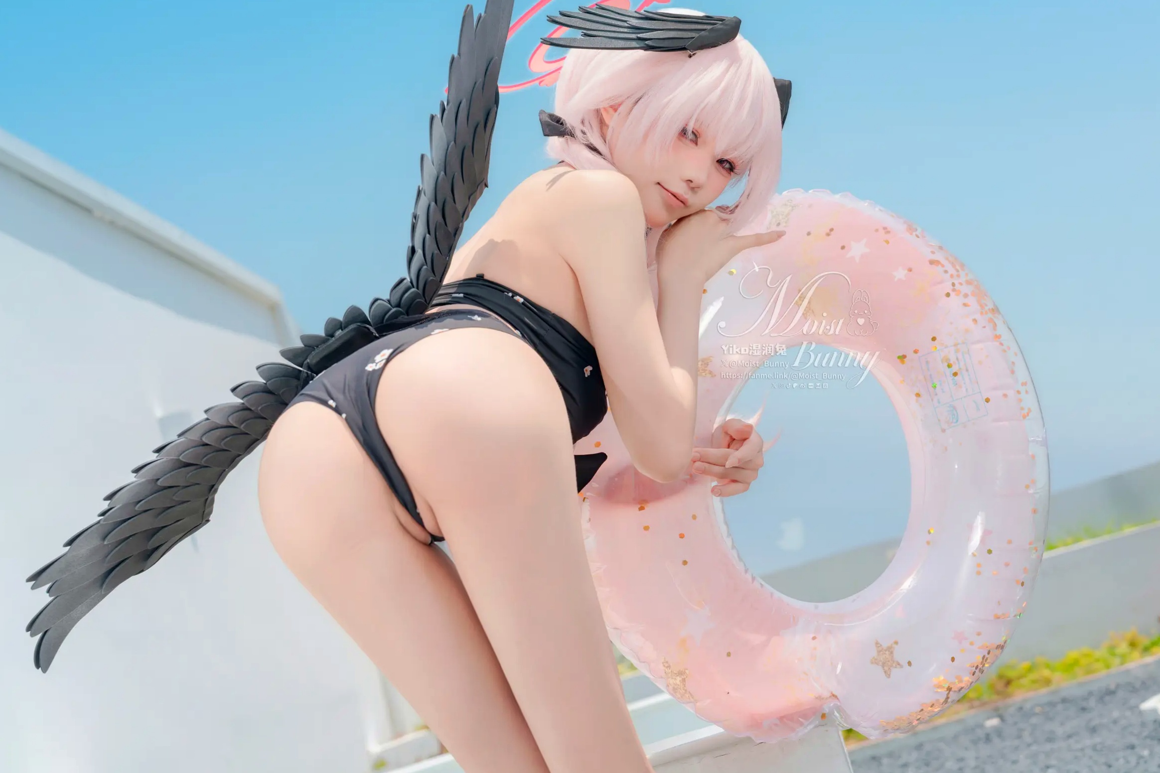 Gallery - 咬一口兔娘 - 下江小春 泳装COSPLAY，清纯治愈系天使在泳池边，极致诱惑的二次元角色扮演大尺度私房照 [95P]角色扮演萌系治愈系泳池私房照 女神私房照_秀色女神 - image 34