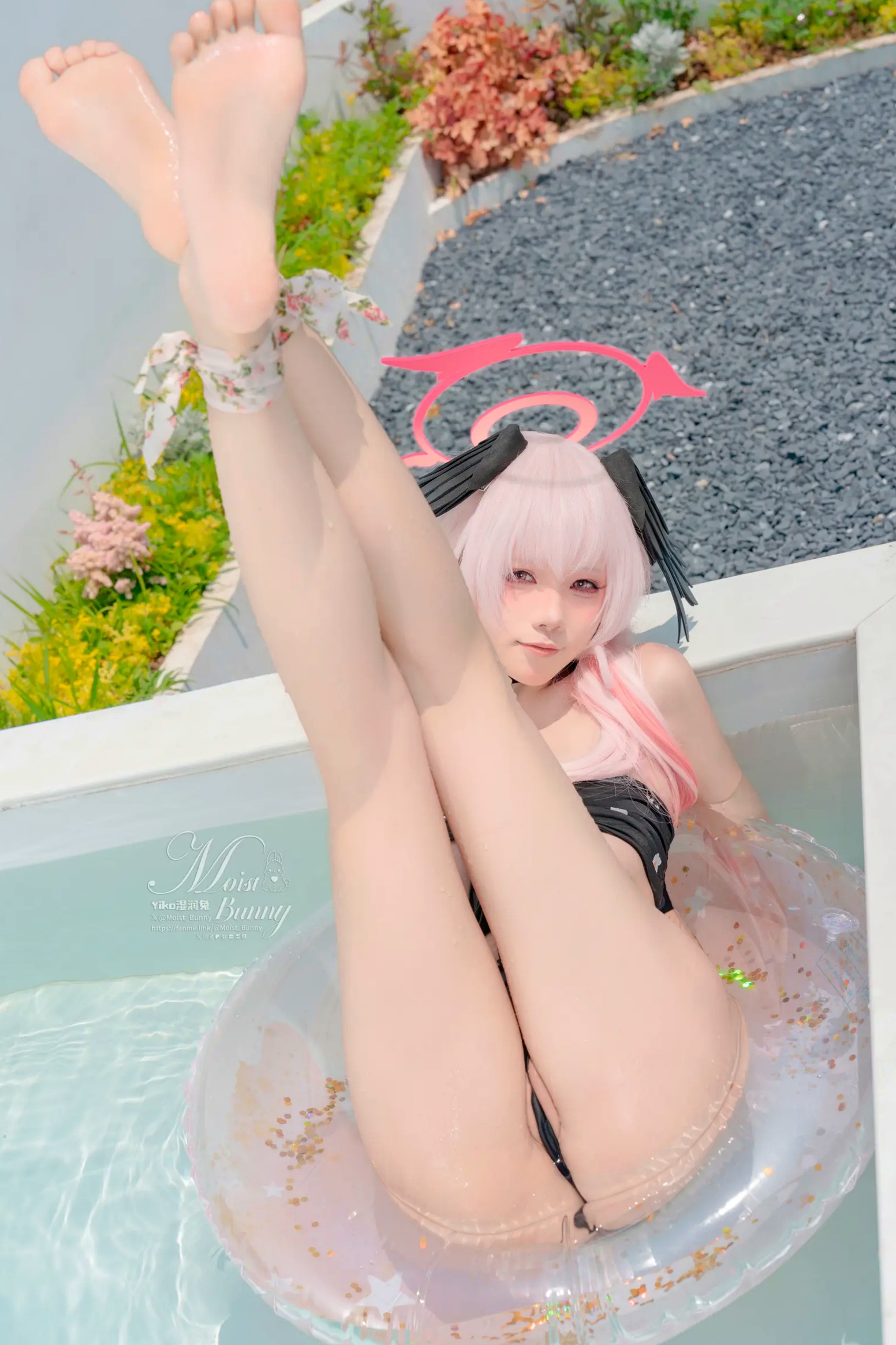 Gallery - 咬一口兔娘 - 下江小春 泳装COSPLAY，清纯治愈系天使在泳池边，极致诱惑的二次元角色扮演大尺度私房照 [95P]角色扮演萌系治愈系泳池私房照 女神私房照_秀色女神 - image 60