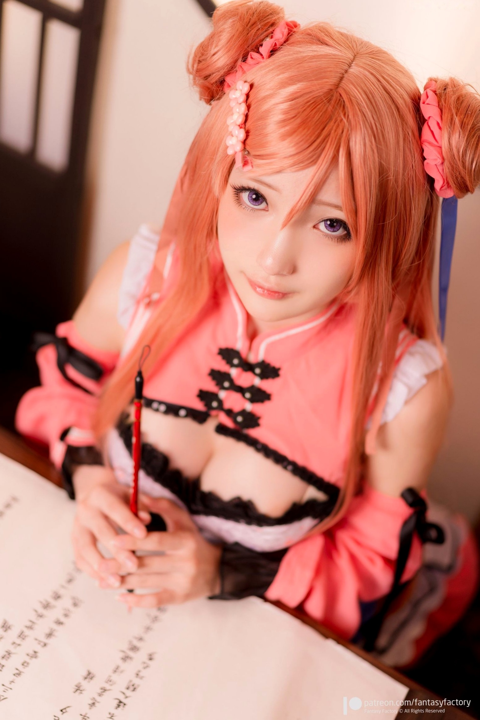 Gallery - Fantasy-Factory小丁Ding古风角色扮演，性感旗袍搭配渔网袜，娇媚诱惑古韵私房写真角色扮演性感旗袍诱惑私房照 女神私房照_秀色女神 - image 27