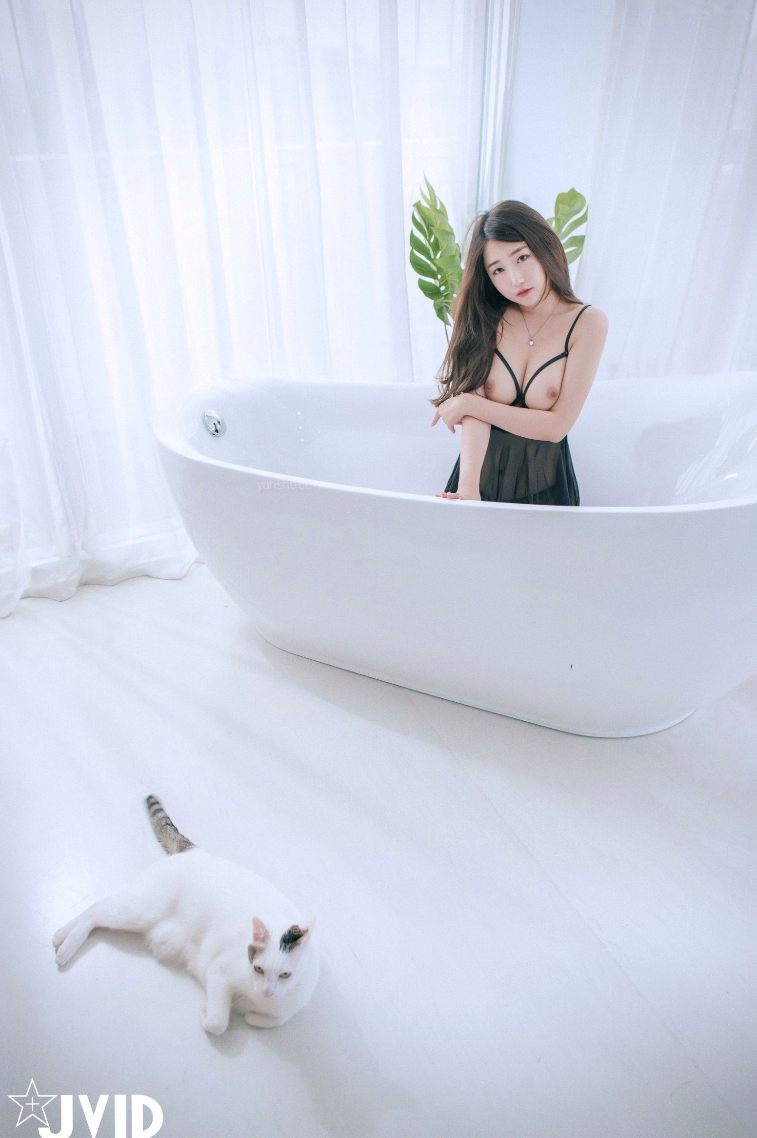 Gallery - JVID肉包Mini：透视蕾丝内衣与约束调教，可爱与诱惑交织的禁忌私房大尺度写真JVID私房照大尺度诱惑性感 女神私房照_秀色女神 - image 22