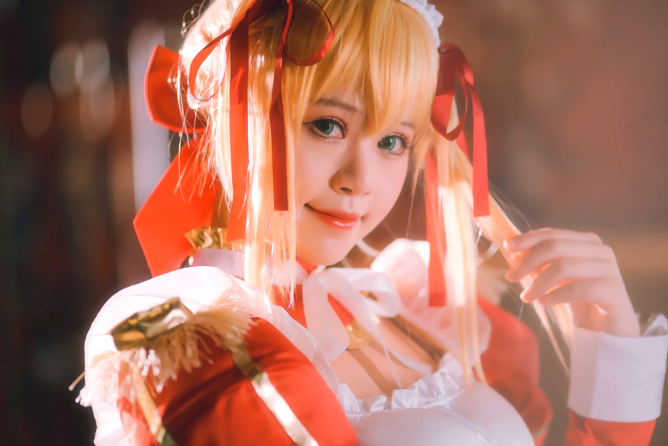 Gallery - 千反田鹿子 - 尼禄女仆cosplay美图，二次元灵动少女萌系角色扮演写真集角色扮演女仆萌系性感私房照 女神私房照_秀色女神 - image 9