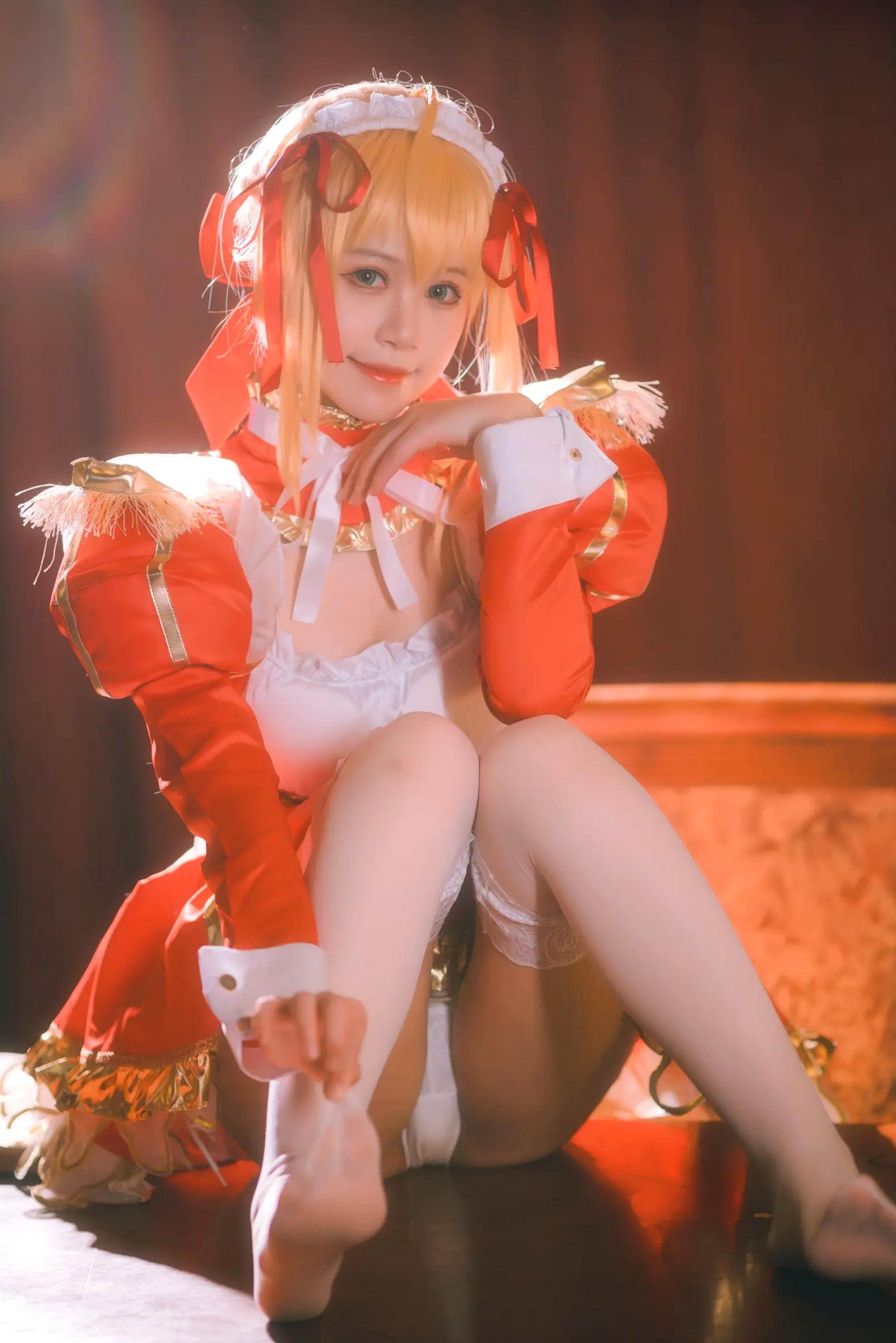 Gallery - 千反田鹿子 - 尼禄女仆cosplay美图，二次元灵动少女萌系角色扮演写真集角色扮演女仆萌系性感私房照 女神私房照_秀色女神 - image 17