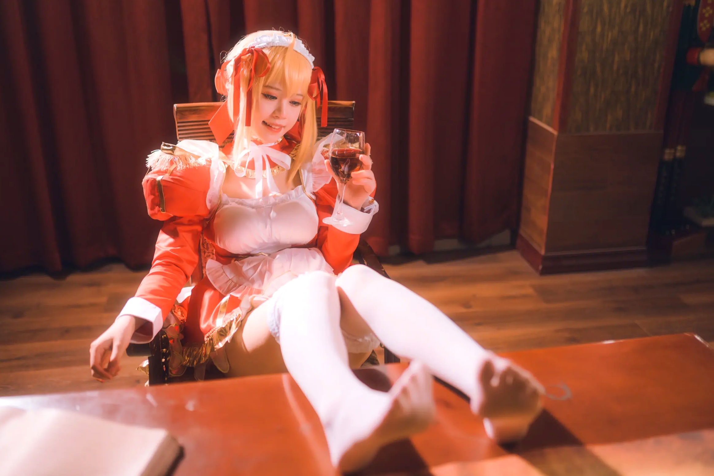 Gallery - 千反田鹿子 - 尼禄女仆cosplay美图，二次元灵动少女萌系角色扮演写真集角色扮演女仆萌系性感私房照 女神私房照_秀色女神 - image 19