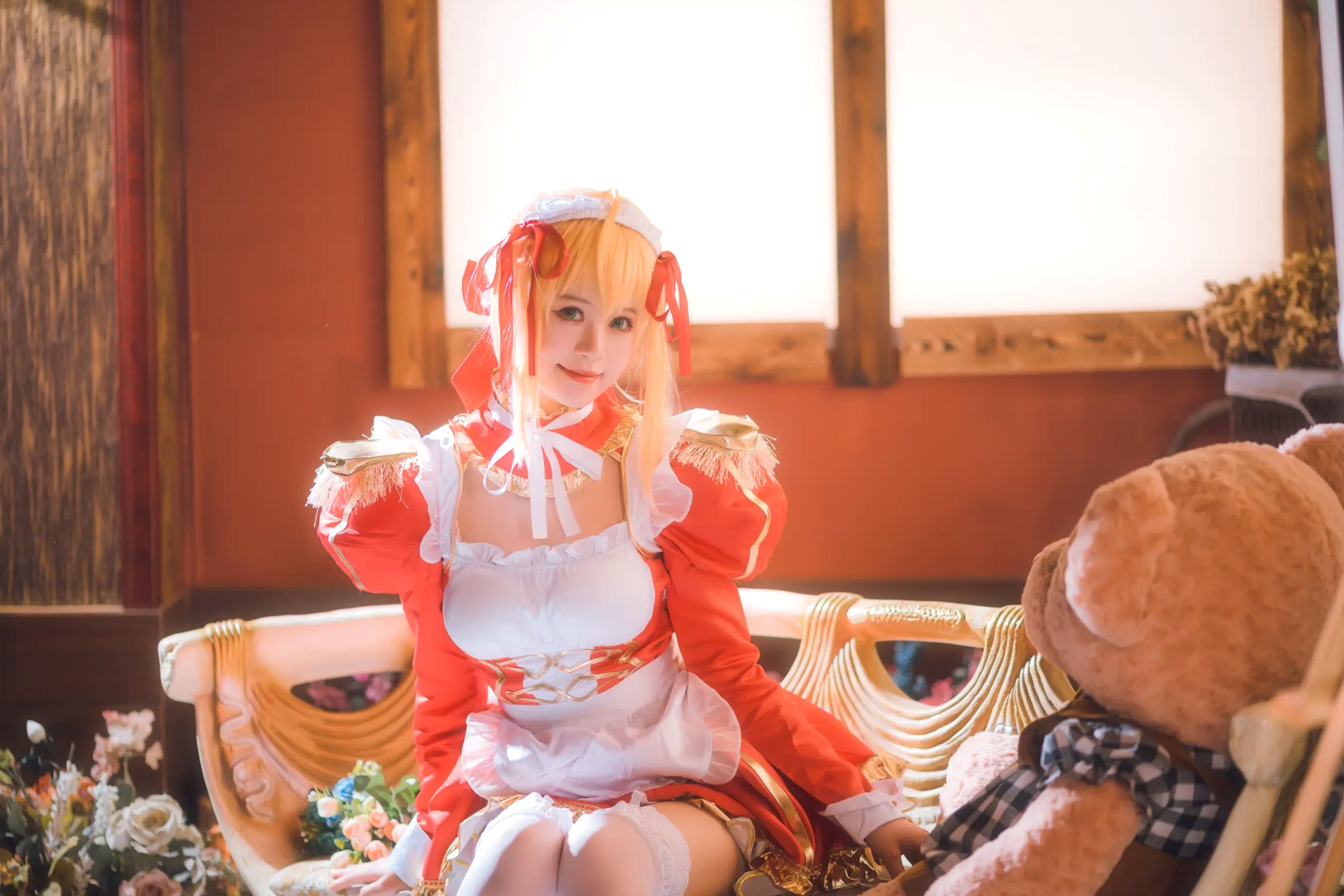 Gallery - 千反田鹿子 - 尼禄女仆cosplay美图，二次元灵动少女萌系角色扮演写真集角色扮演女仆萌系性感私房照 女神私房照_秀色女神 - image 20