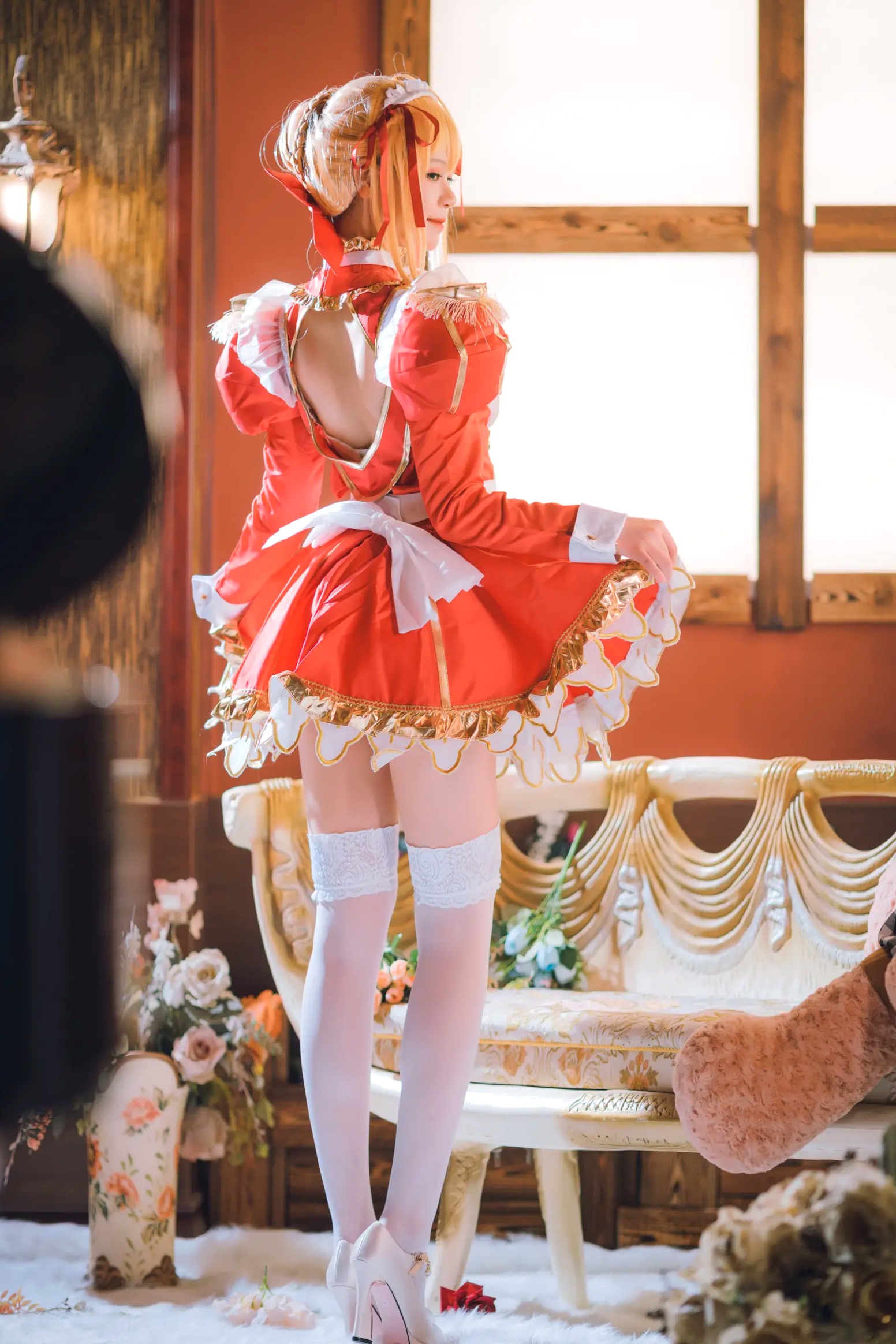 Gallery - 千反田鹿子 - 尼禄女仆cosplay美图，二次元灵动少女萌系角色扮演写真集角色扮演女仆萌系性感私房照 女神私房照_秀色女神 - image 29