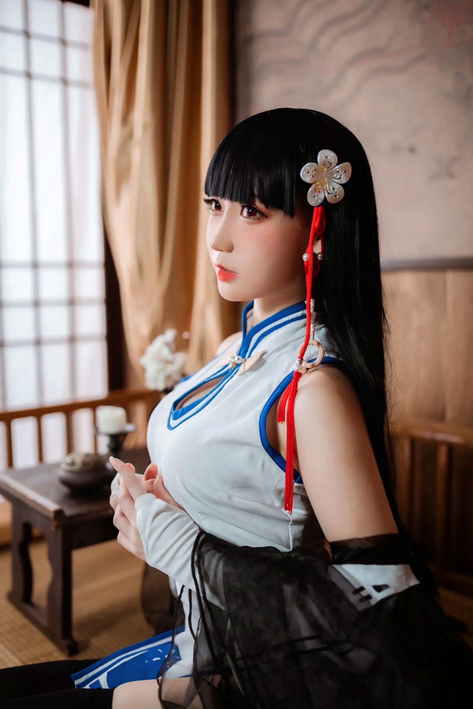 Gallery - 焖焖碳 - 碧蓝航线逸仙cosplay国风旗袍黑丝诱惑私房写真 [23P]角色扮演旗袍私房照黑丝诱惑 女神私房照_秀色女神 - image 13