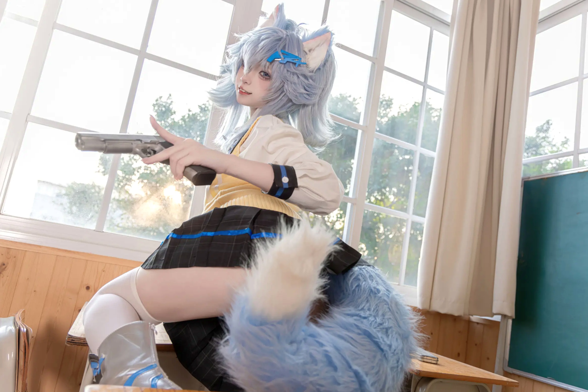 Gallery - 纸悦Etsu_ko - 少女前线 PA-15 高校心跳物语 [51P] 女神私房照_秀色女神 - image 1