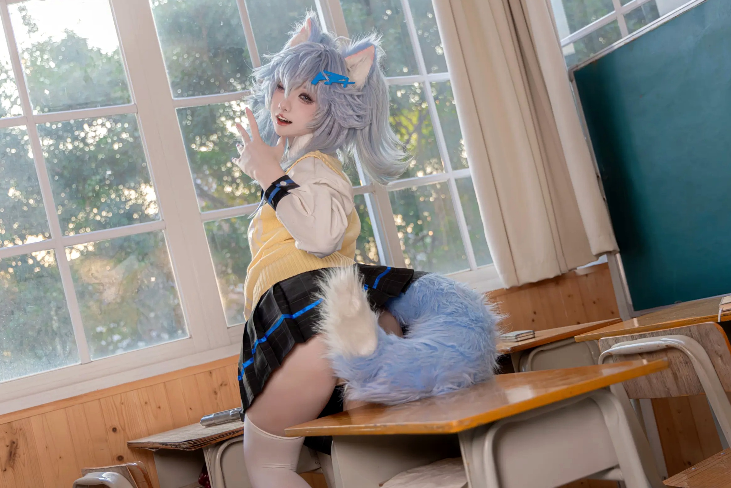 Gallery - 纸悦Etsu_ko - 少女前线 PA-15 高校心跳物语 [51P] 女神私房照_秀色女神 - image 6