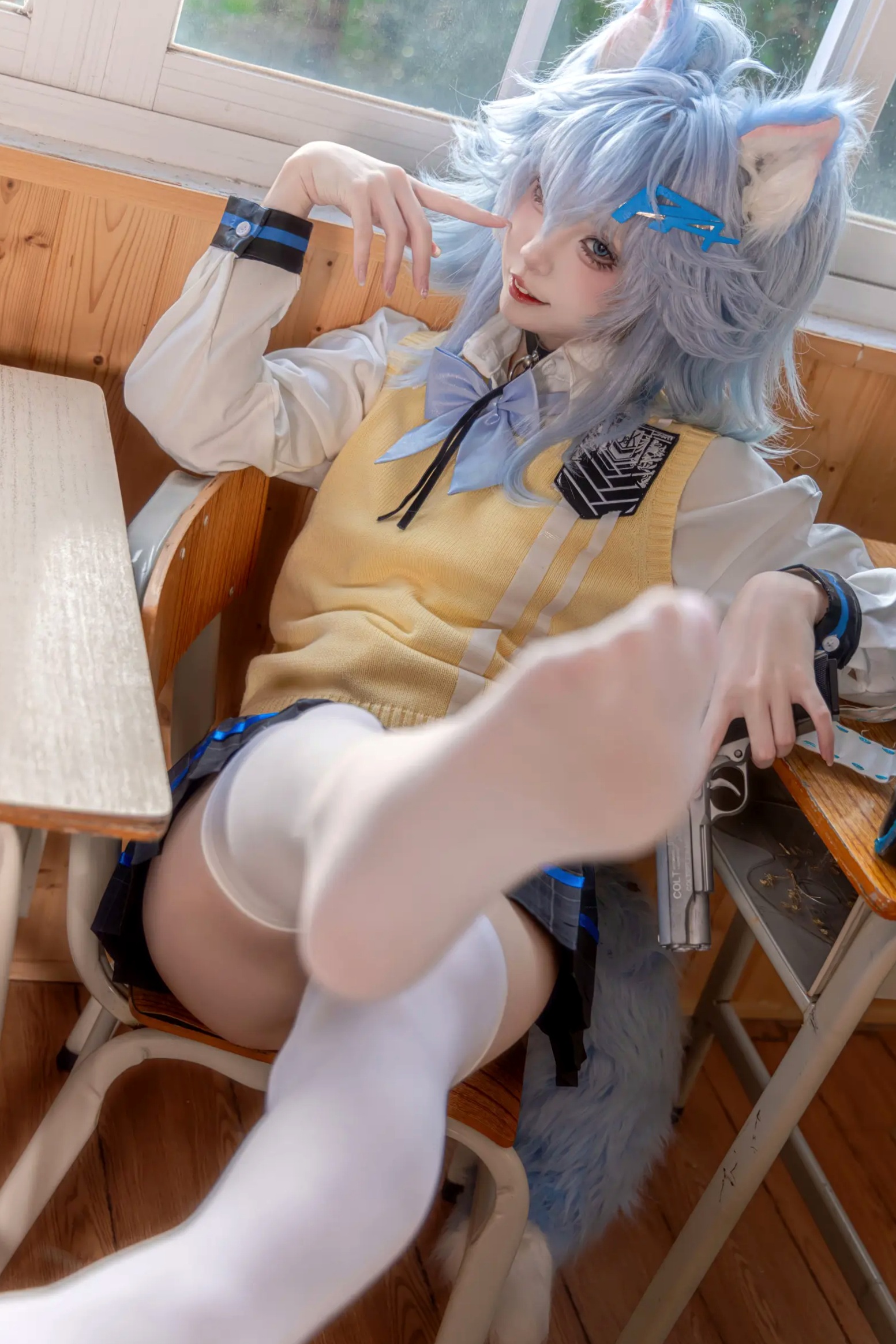 Gallery - 纸悦Etsu_ko - 少女前线 PA-15 高校心跳物语 [51P] 女神私房照_秀色女神 - image 7