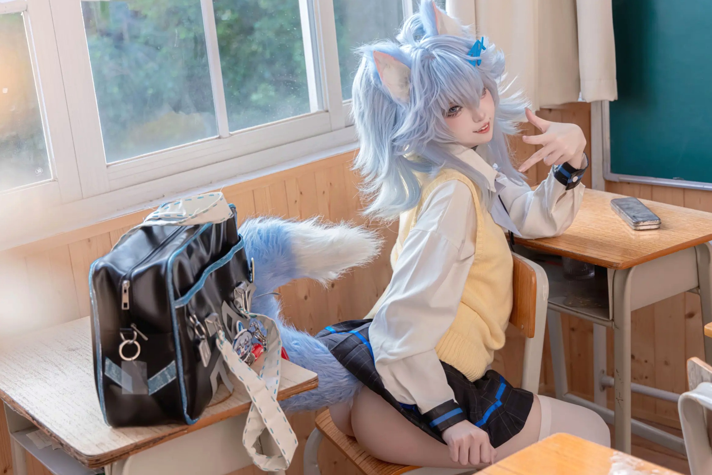 Gallery - 纸悦Etsu_ko - 少女前线 PA-15 高校心跳物语 [51P] 女神私房照_秀色女神 - image 23