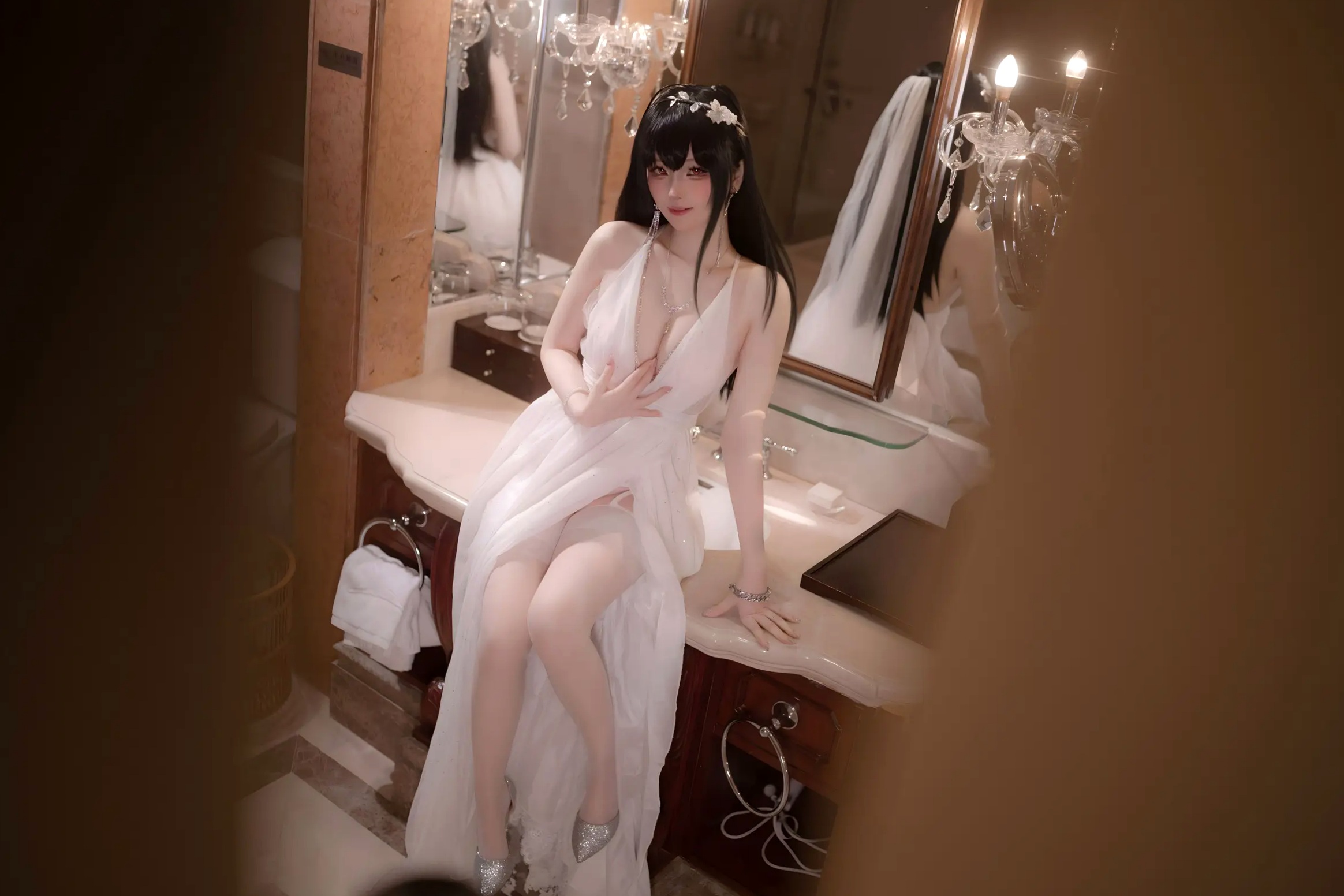 Gallery - 屿鱼 - 碧蓝航线大凤誓约婚纱私房，大尺度角色扮演，极致诱惑高颜值视觉盛宴 [50P]角色扮演诱惑性感私房照女神 女神私房照_秀色女神 - image 2