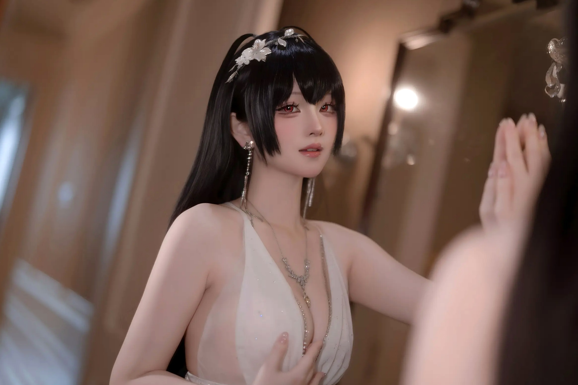 Gallery - 屿鱼 - 碧蓝航线大凤誓约婚纱私房，大尺度角色扮演，极致诱惑高颜值视觉盛宴 [50P]角色扮演诱惑性感私房照女神 女神私房照_秀色女神 - image 14