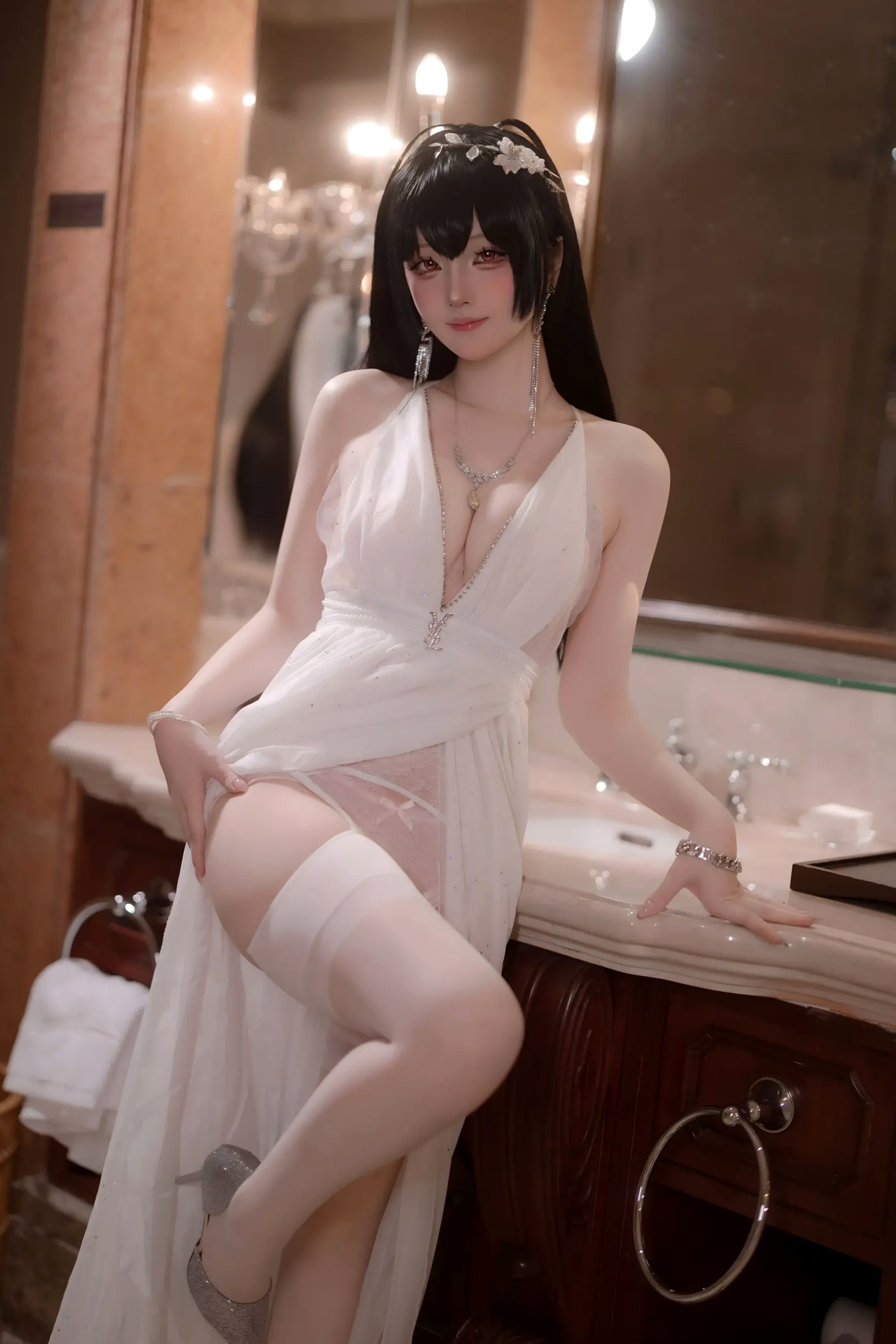 Gallery - 屿鱼 - 碧蓝航线大凤誓约婚纱私房，大尺度角色扮演，极致诱惑高颜值视觉盛宴 [50P]角色扮演诱惑性感私房照女神 女神私房照_秀色女神 - image 15