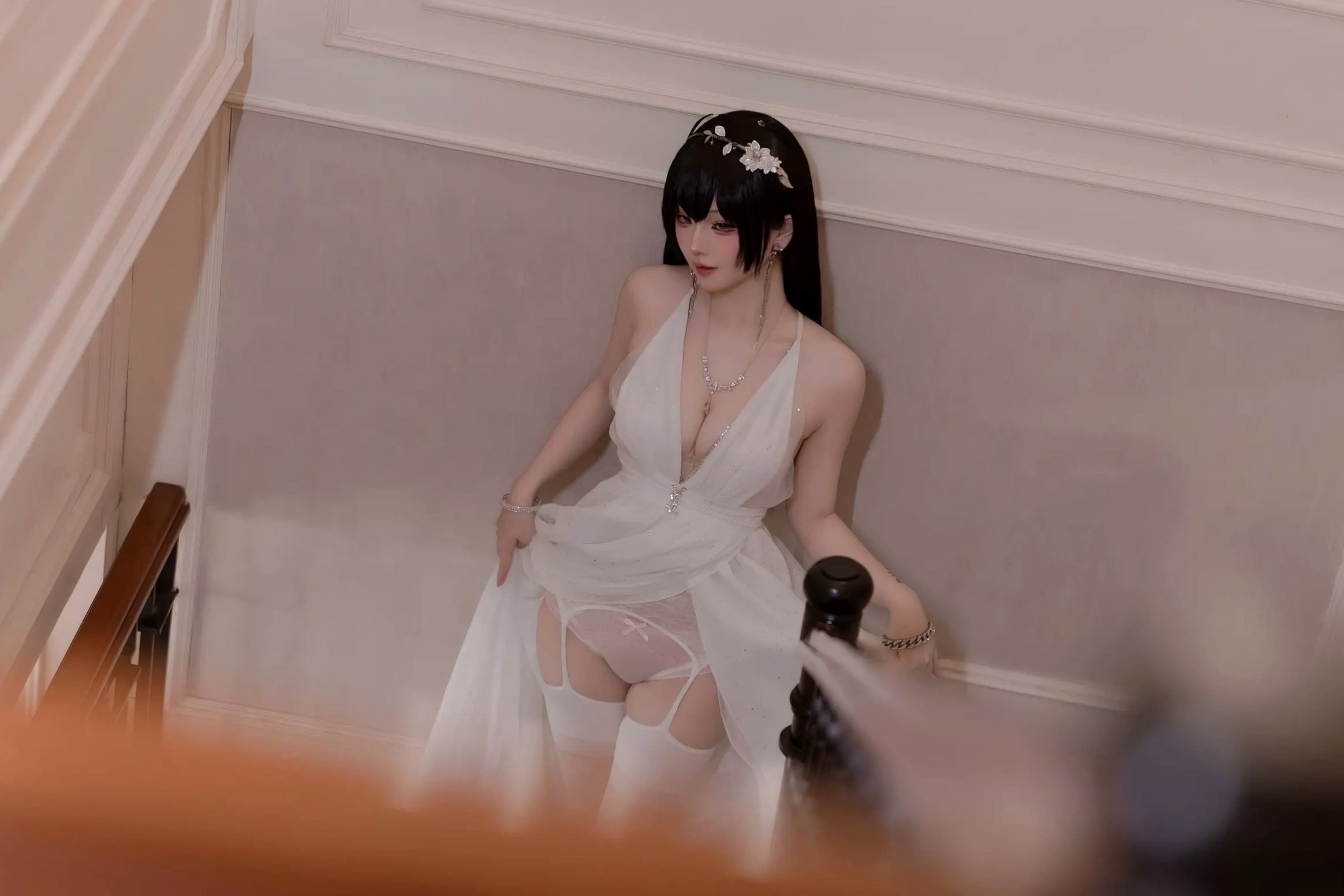 Gallery - 屿鱼 - 碧蓝航线大凤誓约婚纱私房，大尺度角色扮演，极致诱惑高颜值视觉盛宴 [50P]角色扮演诱惑性感私房照女神 女神私房照_秀色女神 - image 29