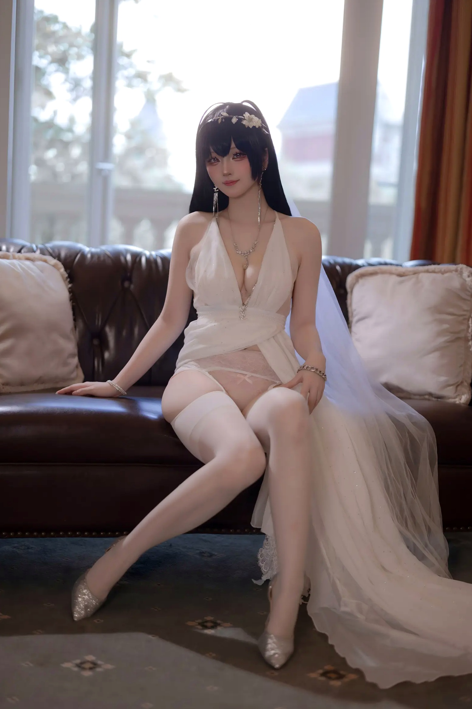 Gallery - 屿鱼 - 碧蓝航线大凤誓约婚纱私房，大尺度角色扮演，极致诱惑高颜值视觉盛宴 [50P]角色扮演诱惑性感私房照女神 女神私房照_秀色女神 - image 33