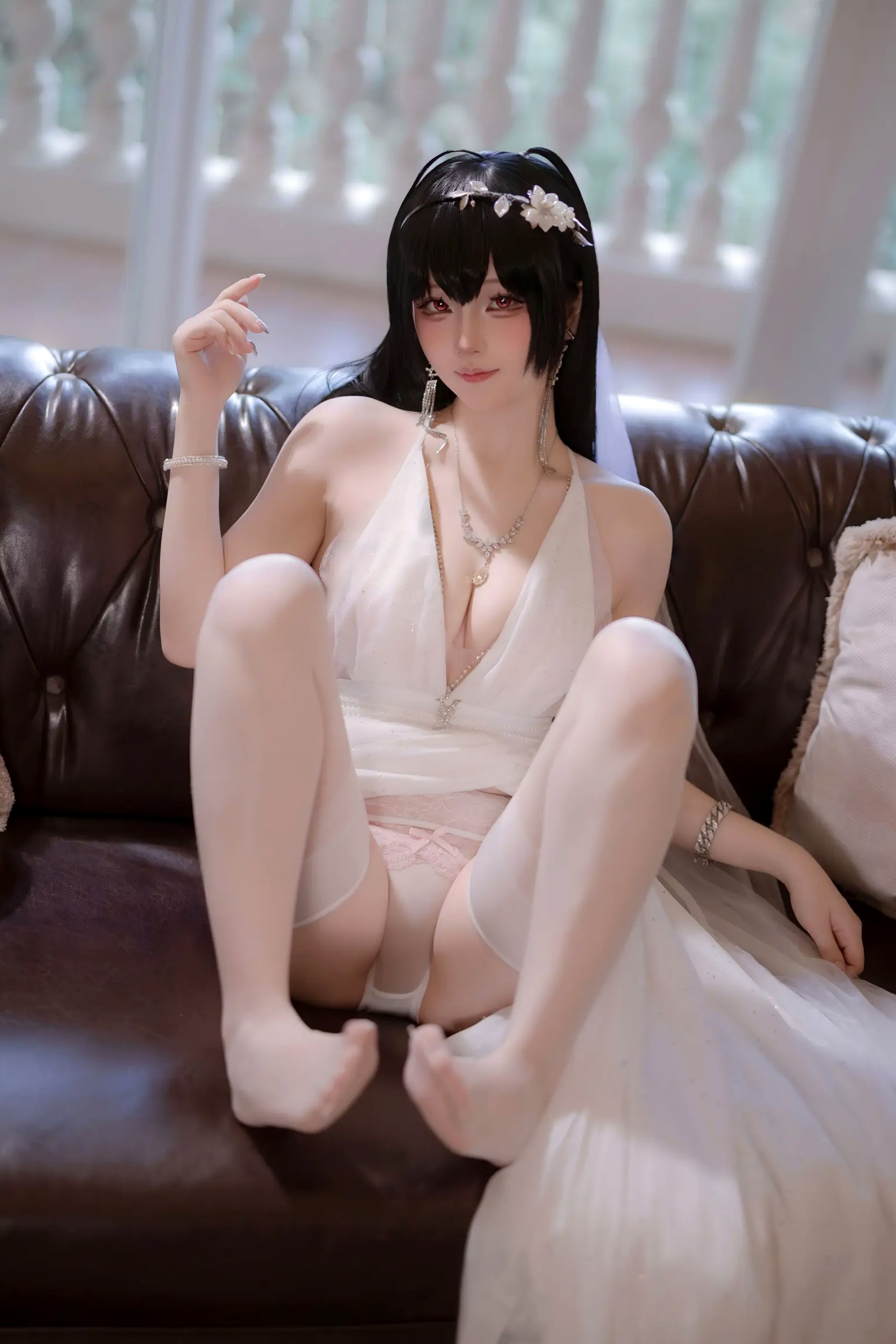 Gallery - 屿鱼 - 碧蓝航线大凤誓约婚纱私房，大尺度角色扮演，极致诱惑高颜值视觉盛宴 [50P]角色扮演诱惑性感私房照女神 女神私房照_秀色女神 - image 35