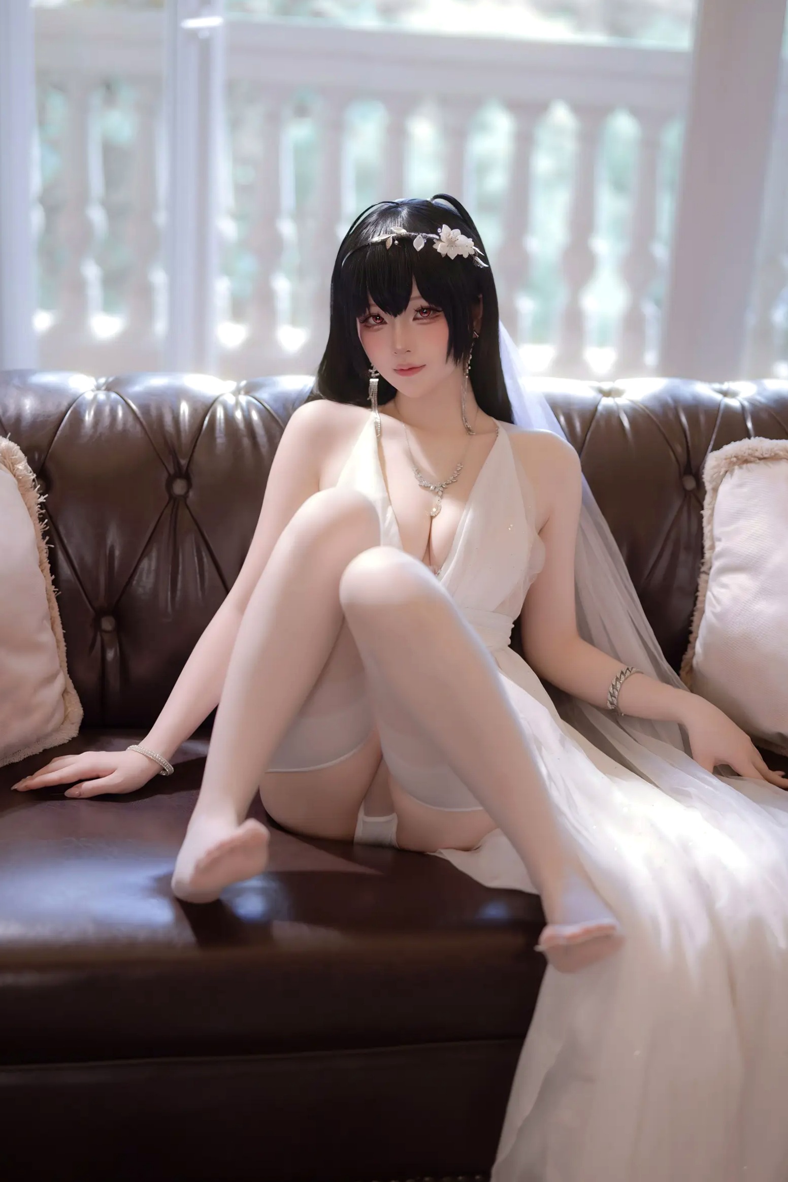 Gallery - 屿鱼 - 碧蓝航线大凤誓约婚纱私房，大尺度角色扮演，极致诱惑高颜值视觉盛宴 [50P]角色扮演诱惑性感私房照女神 女神私房照_秀色女神 - image 37