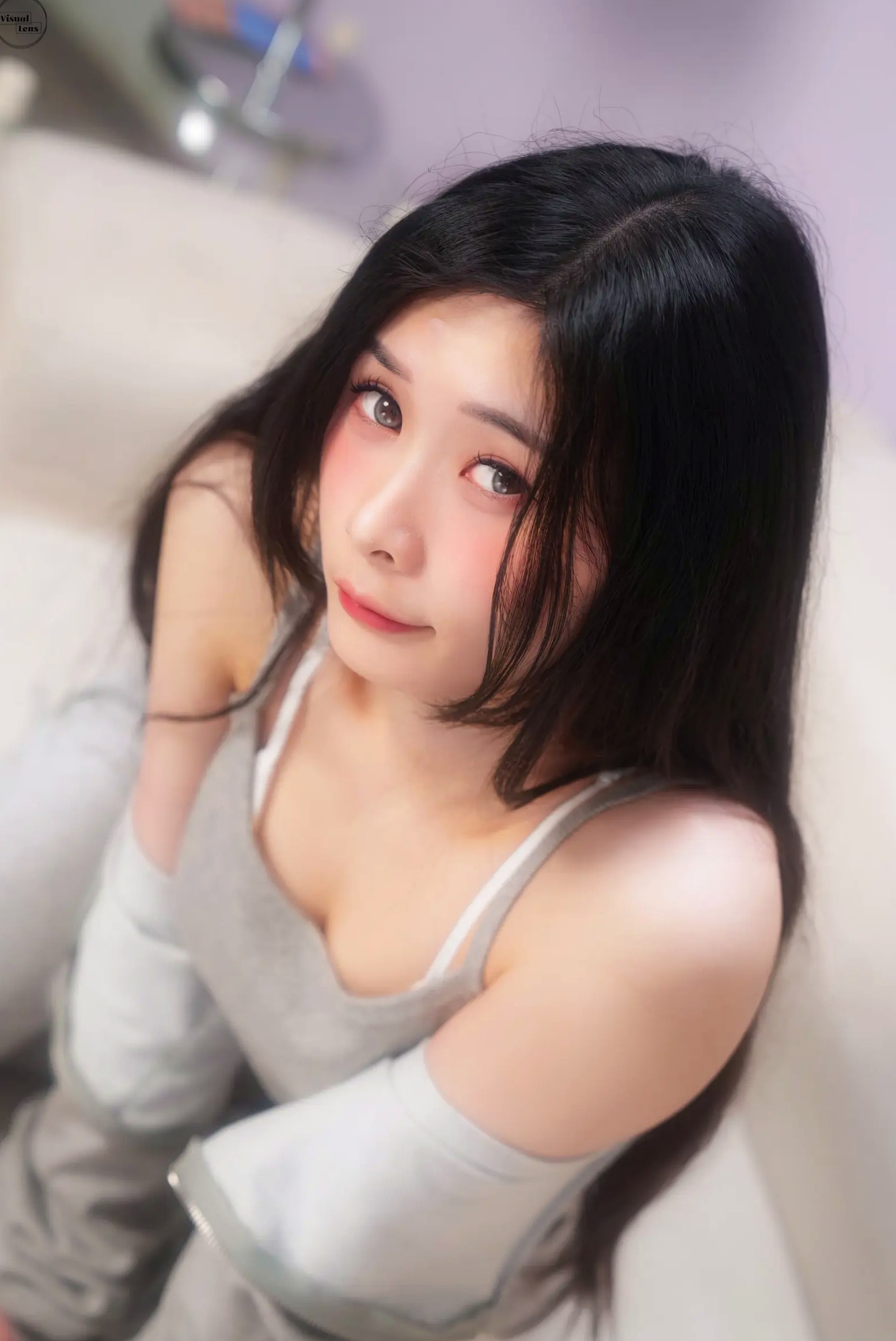 Gallery - [Visual Lens] Harang - 居家健身时刻，极致撩人小蛮腰，清新私房运动风写真 [52P]私房照性感尤物清新居家 女神私房照_秀色女神 - image 12