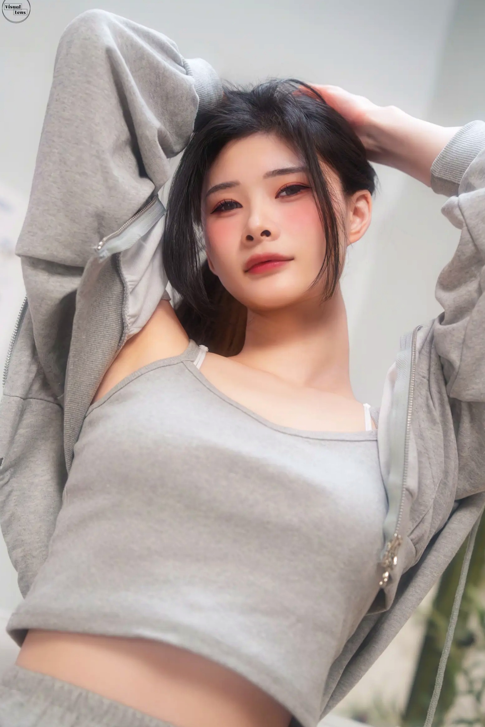 Gallery - [Visual Lens] Harang - 居家健身时刻，极致撩人小蛮腰，清新私房运动风写真 [52P]私房照性感尤物清新居家 女神私房照_秀色女神 - image 22