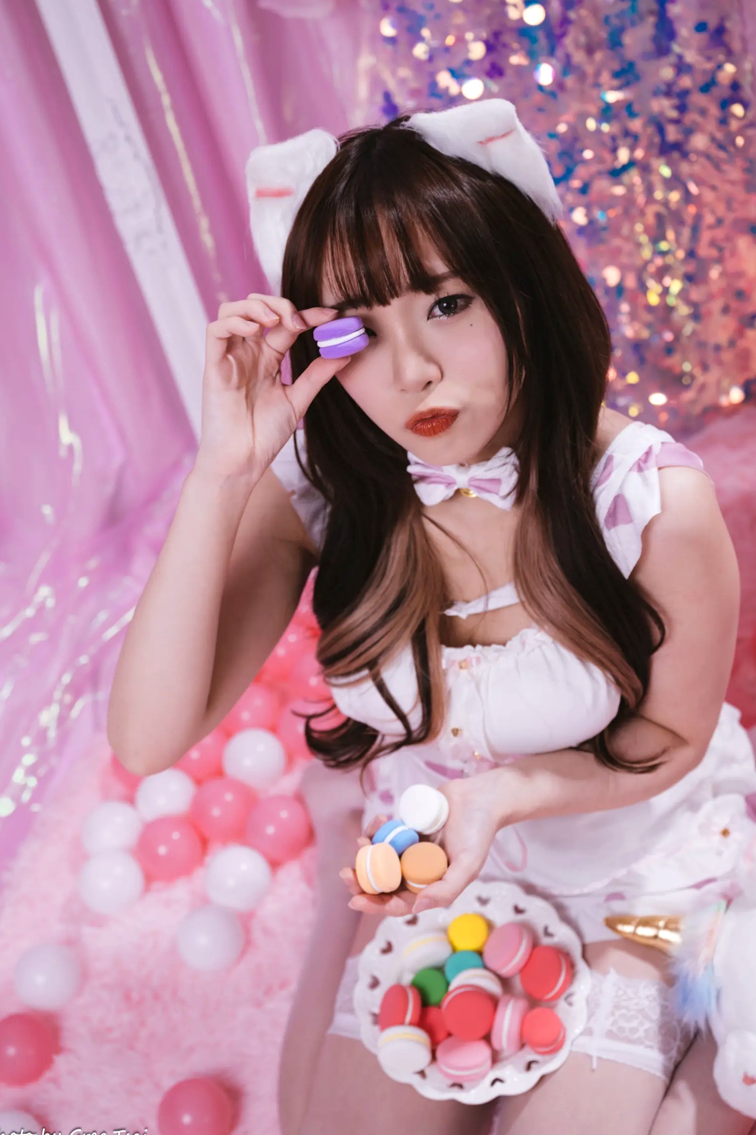 Gallery - 《娃娃 - 可爱女仆梦幻粉色系主题，软萌猫耳少女与独角兽的甜美私房写真 [146P]》萌系女仆治愈系私房照角色扮演 女神私房照_秀色女神 - image 57