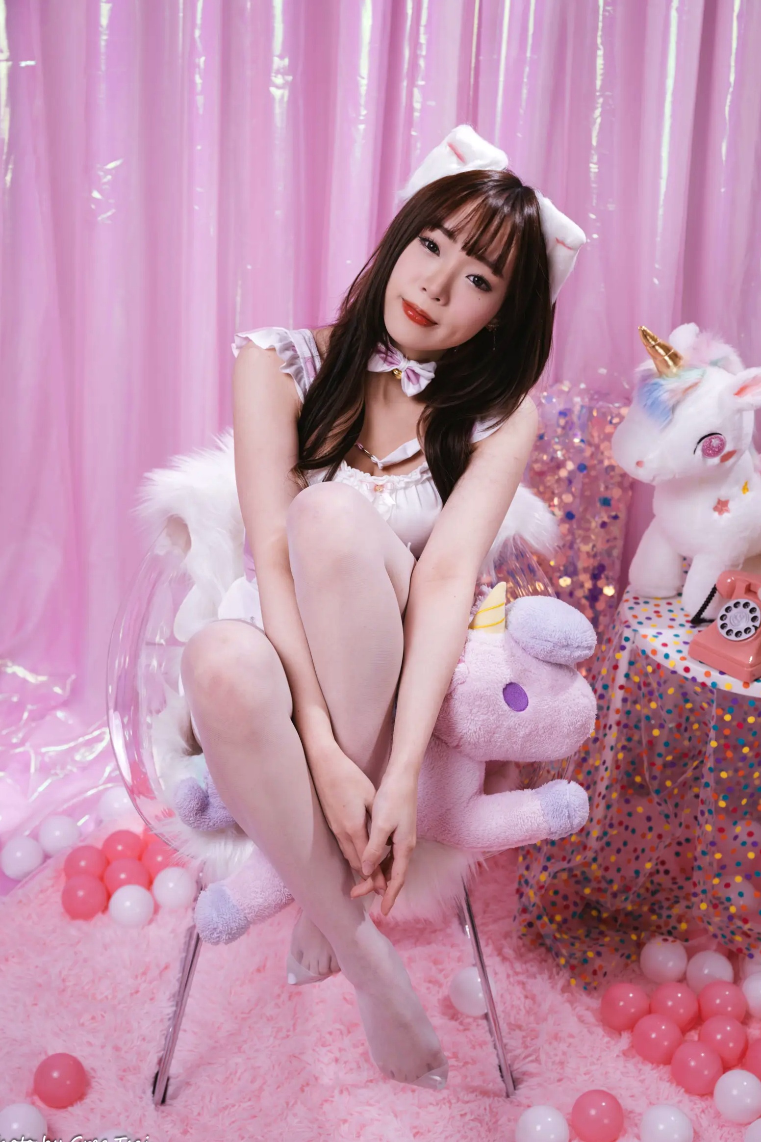 Gallery - 《娃娃 - 可爱女仆梦幻粉色系主题，软萌猫耳少女与独角兽的甜美私房写真 [146P]》萌系女仆治愈系私房照角色扮演 女神私房照_秀色女神 - image 112
