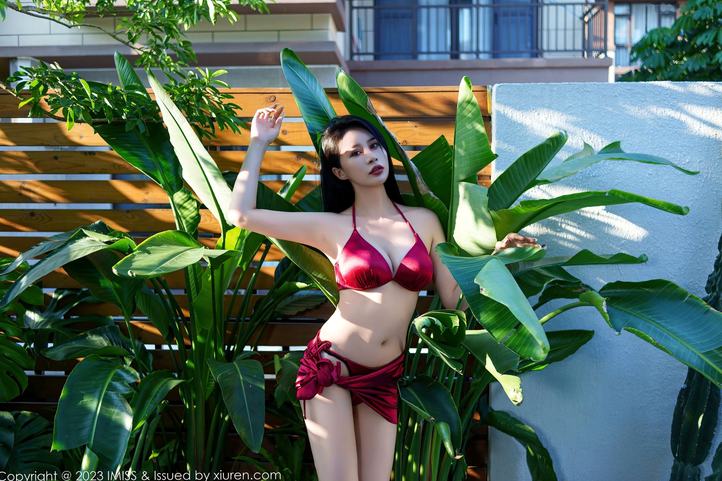 Gallery - IMiss爱蜜社 - Honey Club -757-Jermy-红绿两套比基尼性感写真-户外与室内诱惑女神唯美大片2023.10.17性感诱惑比基尼爱蜜社 - Honey Club 私房照 女神私房照_秀色女神 - image 27