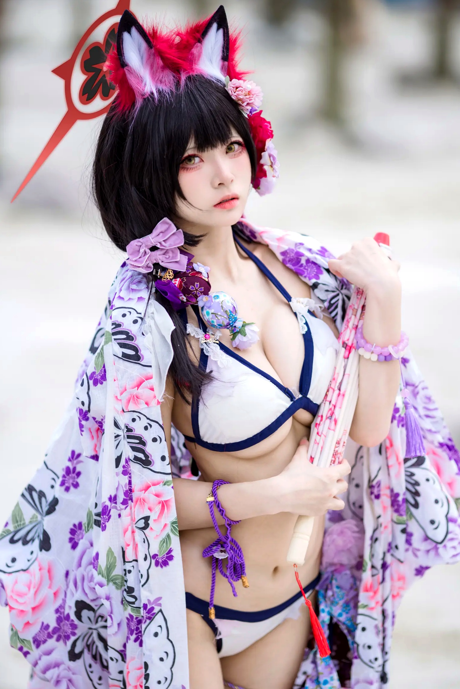 Gallery - 九柒喵 - 蔚蓝档案 狐坂若藻泳装比基尼角色扮演高清写真 [23P]角色扮演比基尼性感萌系 女神私房照_秀色女神 - image 1