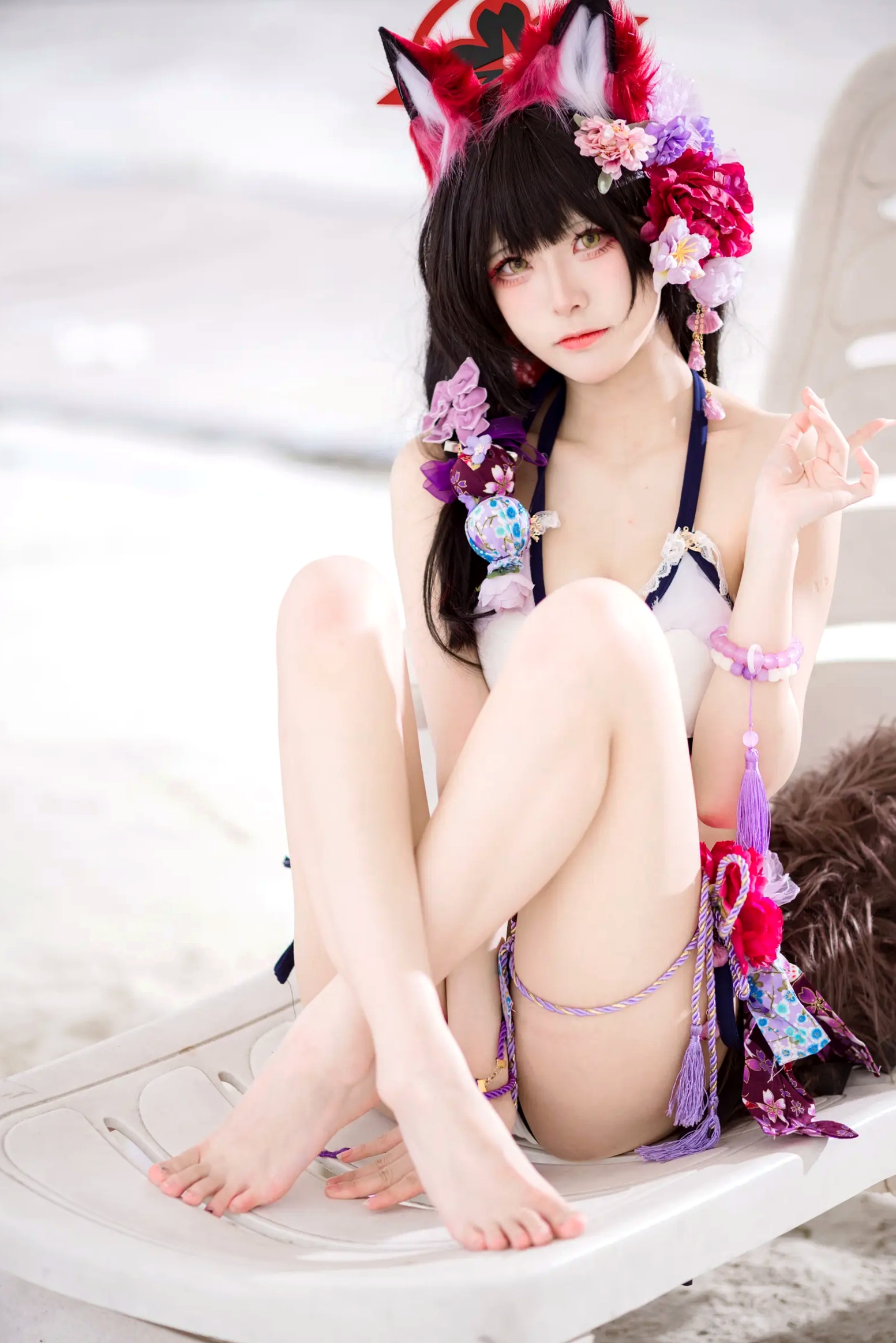 Gallery - 九柒喵 - 蔚蓝档案 狐坂若藻泳装比基尼角色扮演高清写真 [23P]角色扮演比基尼性感萌系 女神私房照_秀色女神 - image 18