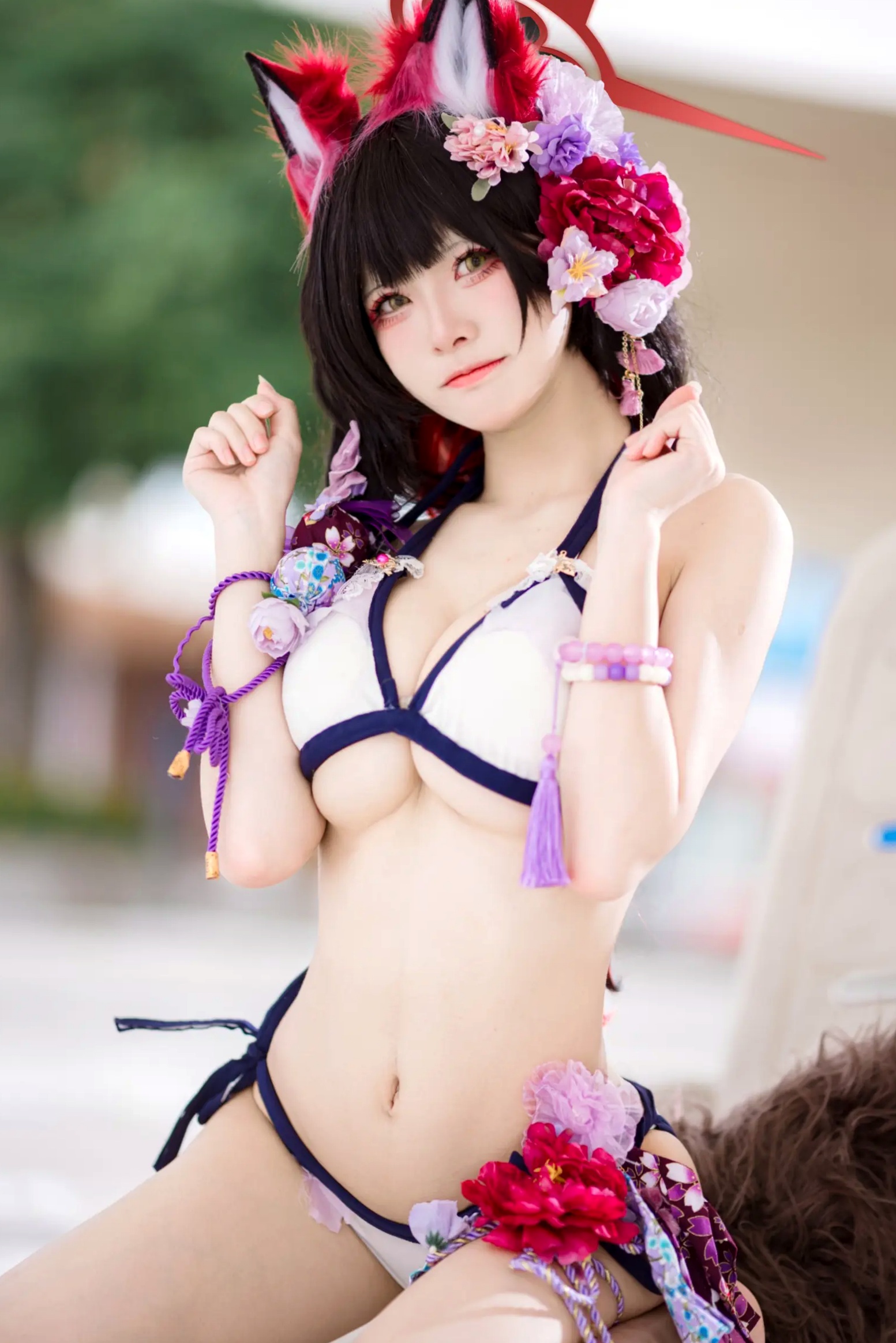 Gallery - 九柒喵 - 蔚蓝档案 狐坂若藻泳装比基尼角色扮演高清写真 [23P]角色扮演比基尼性感萌系 女神私房照_秀色女神 - image 20