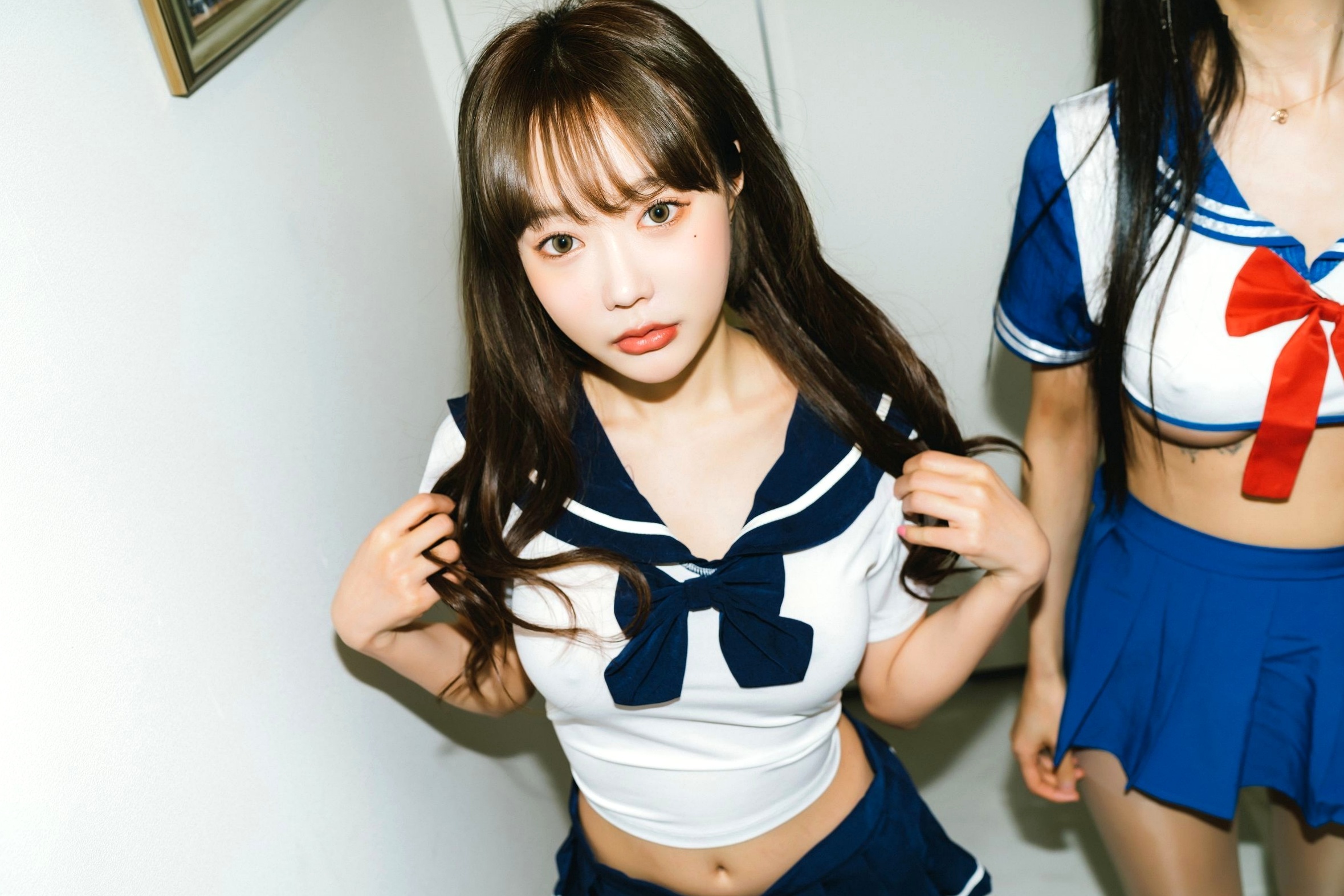 Gallery - 韩国美女-Jucy-Mona-闺蜜女生校服-无圣光-Love-You-Moon-Night-Snap 女神私房照_秀色女神 - image 4