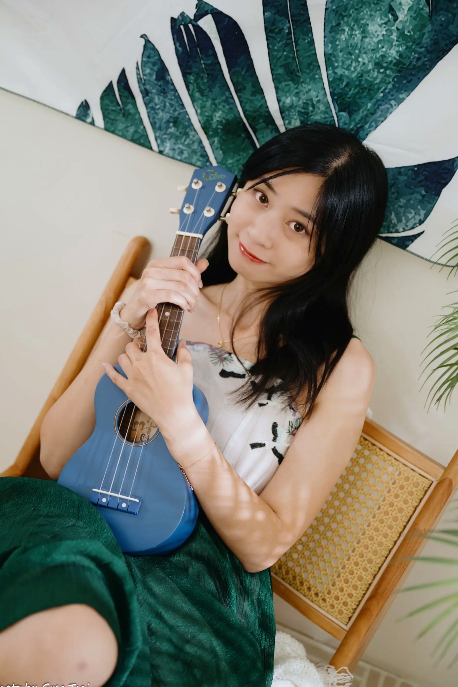 Gallery - 若颖 - 森系吊带长裙写真，清新治愈氧气少女，唯美私房摄影清新气质治愈系私房照 女神私房照_秀色女神 - image 20