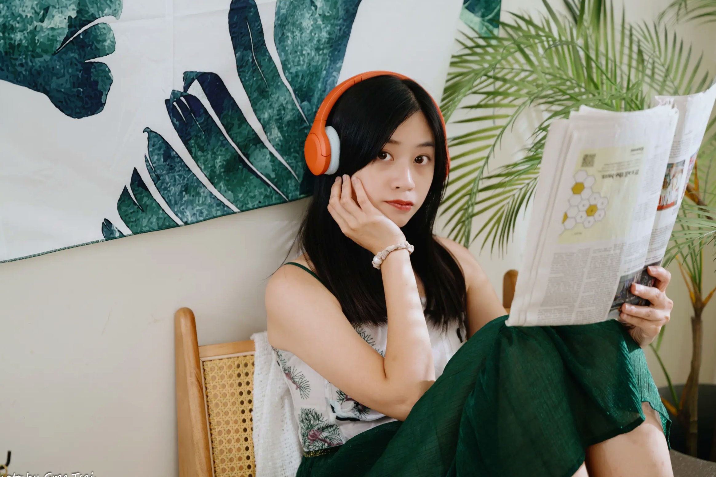Gallery - 若颖 - 森系吊带长裙写真，清新治愈氧气少女，唯美私房摄影清新气质治愈系私房照 女神私房照_秀色女神 - image 27