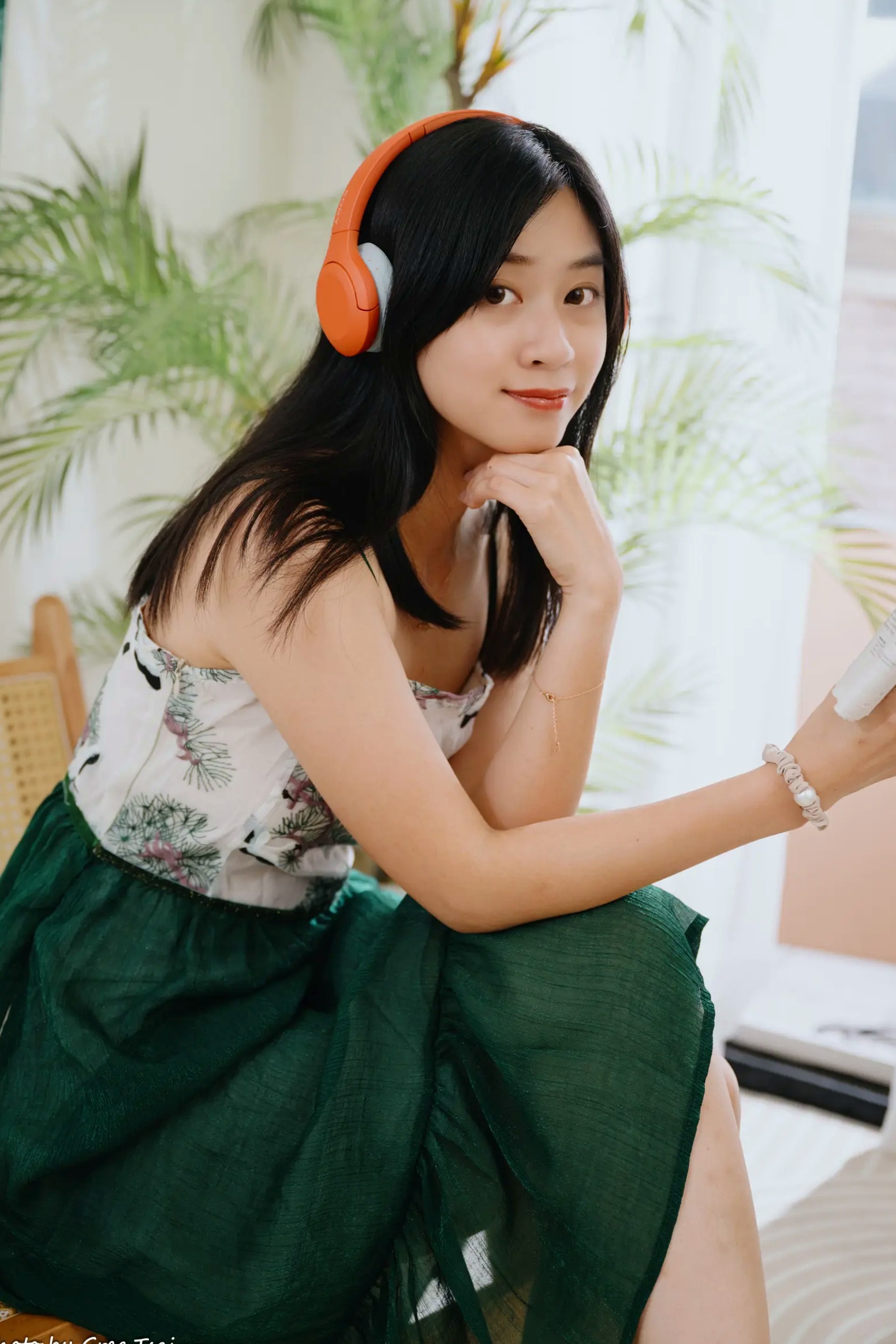 Gallery - 若颖 - 森系吊带长裙写真，清新治愈氧气少女，唯美私房摄影清新气质治愈系私房照 女神私房照_秀色女神 - image 32