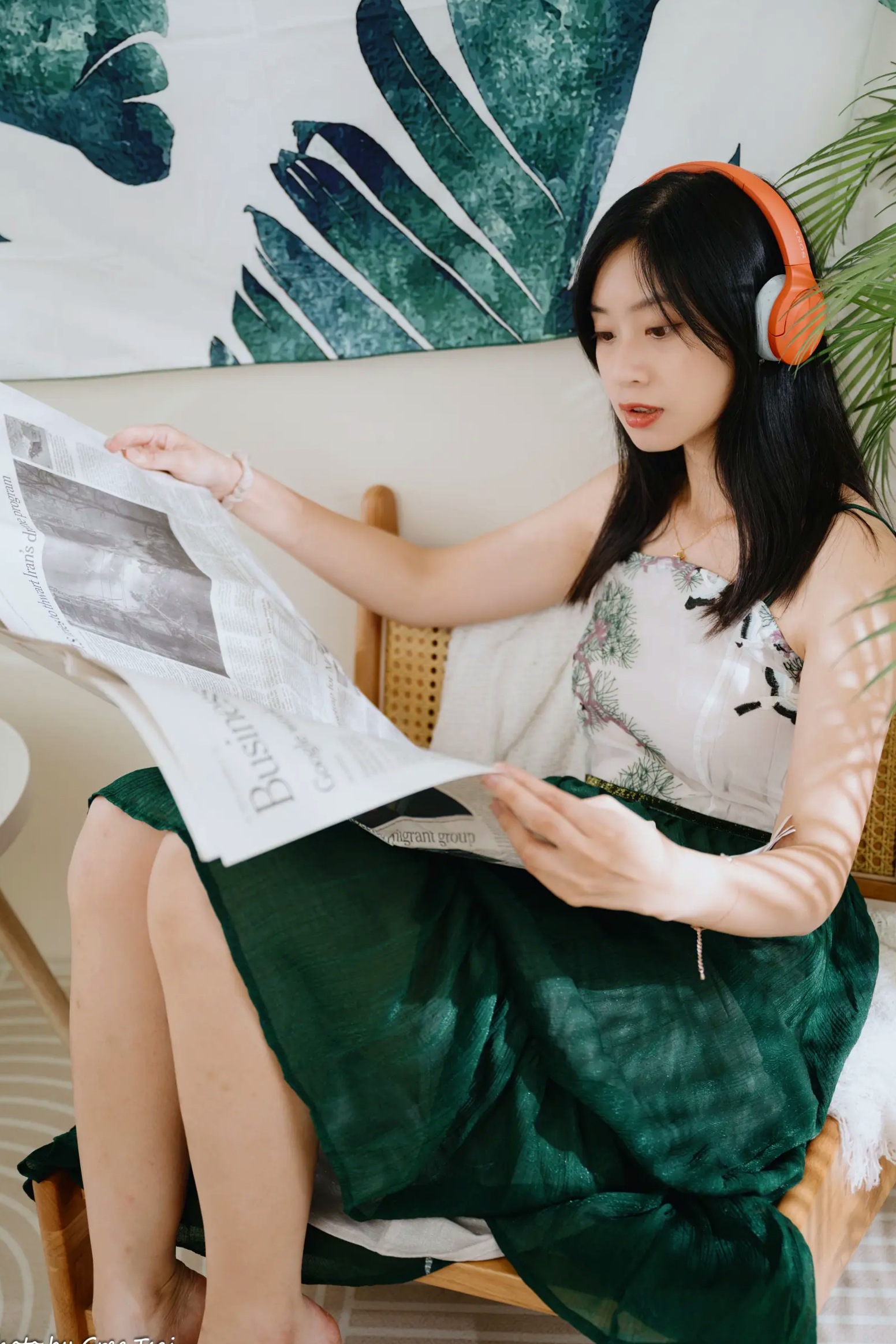 Gallery - 若颖 - 森系吊带长裙写真，清新治愈氧气少女，唯美私房摄影清新气质治愈系私房照 女神私房照_秀色女神 - image 35