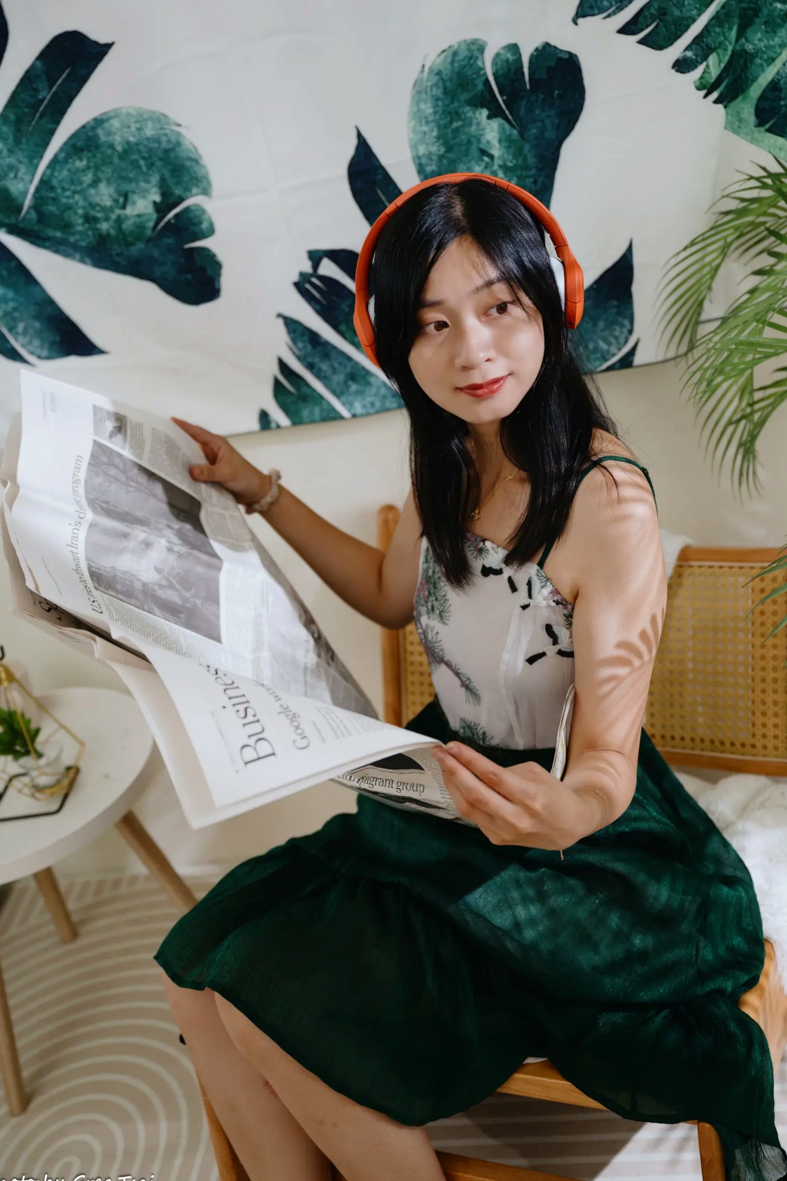 Gallery - 若颖 - 森系吊带长裙写真，清新治愈氧气少女，唯美私房摄影清新气质治愈系私房照 女神私房照_秀色女神 - image 36