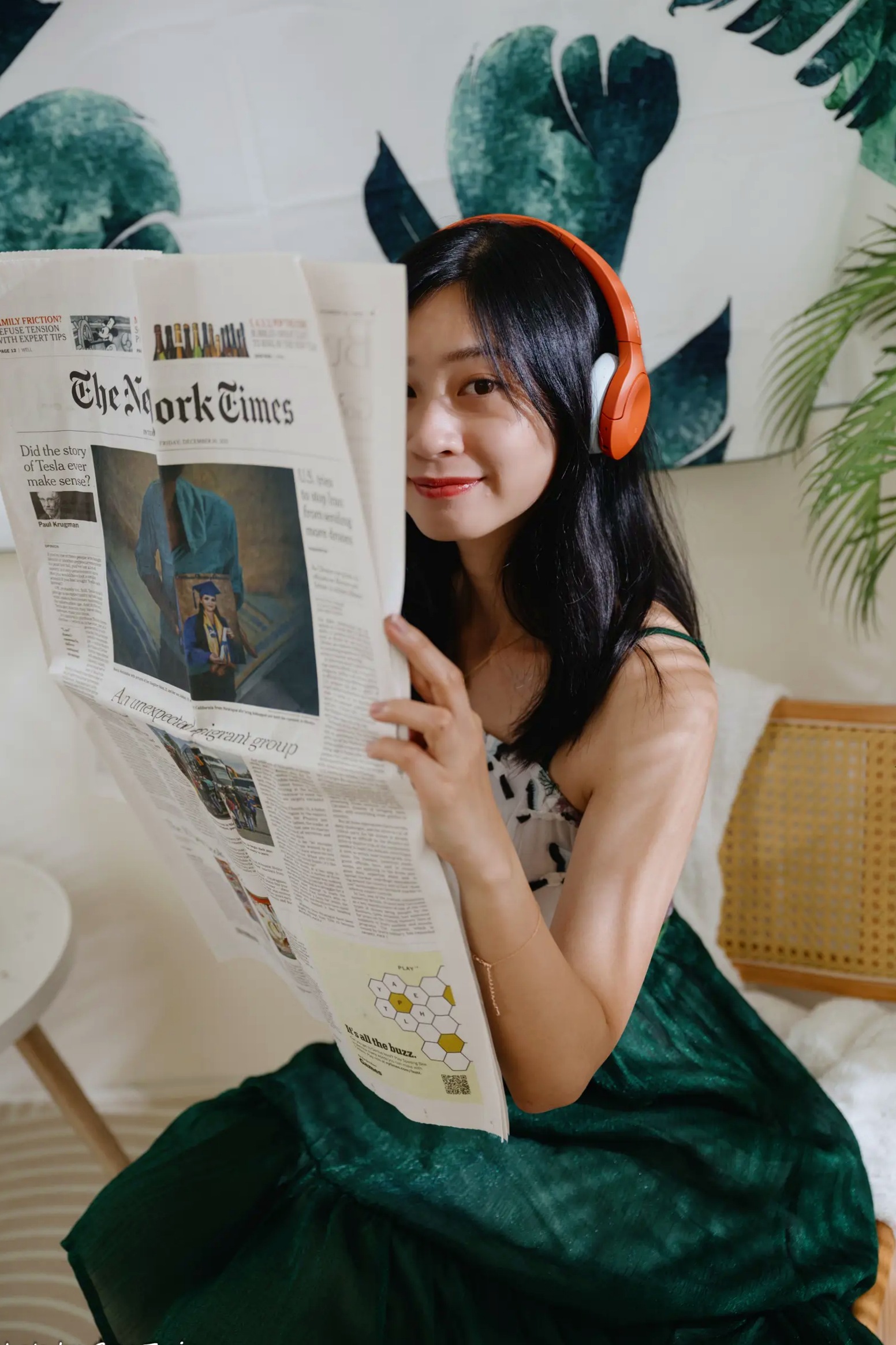 Gallery - 若颖 - 森系吊带长裙写真，清新治愈氧气少女，唯美私房摄影清新气质治愈系私房照 女神私房照_秀色女神 - image 38