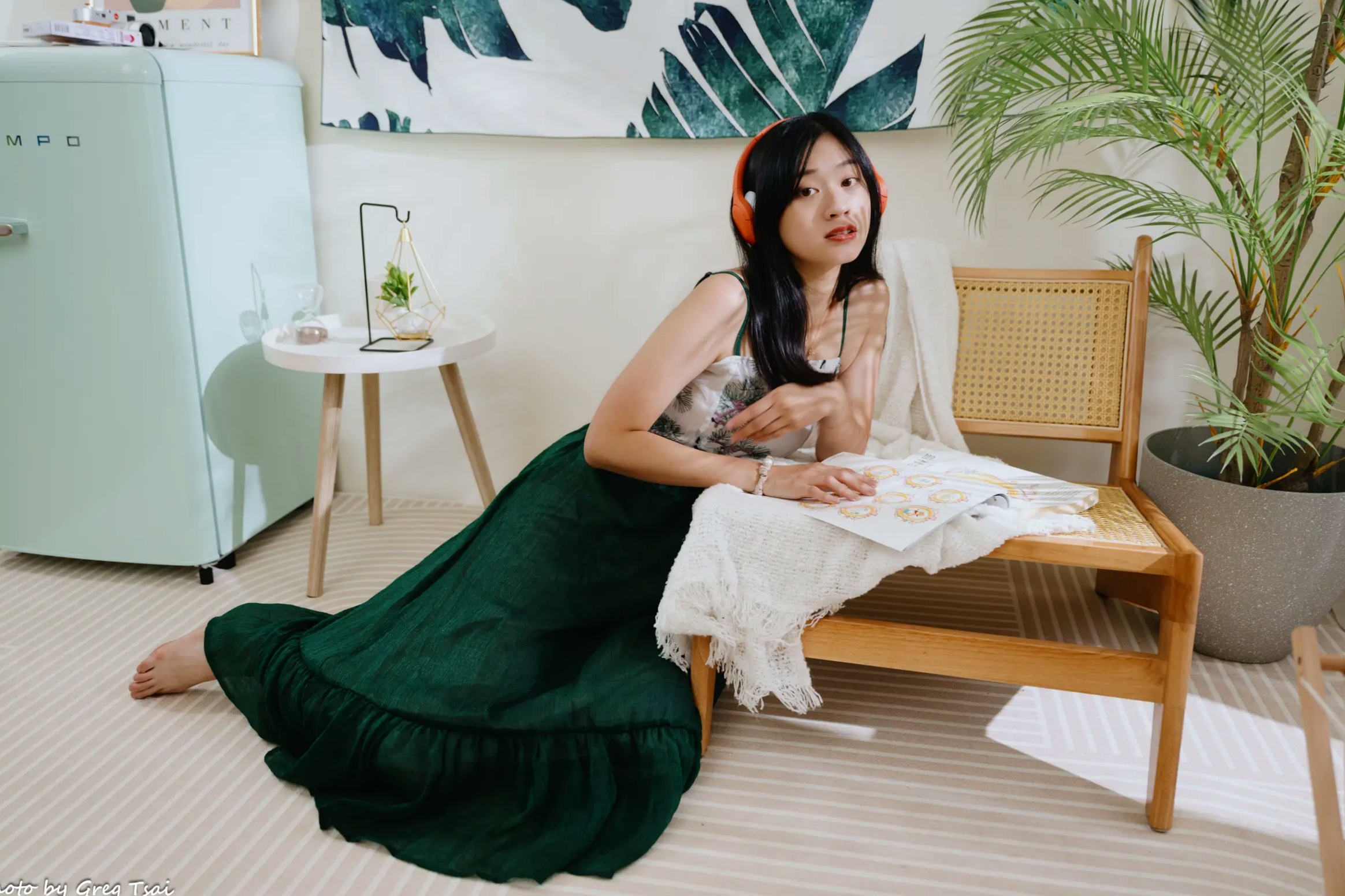 Gallery - 若颖 - 森系吊带长裙写真，清新治愈氧气少女，唯美私房摄影清新气质治愈系私房照 女神私房照_秀色女神 - image 40