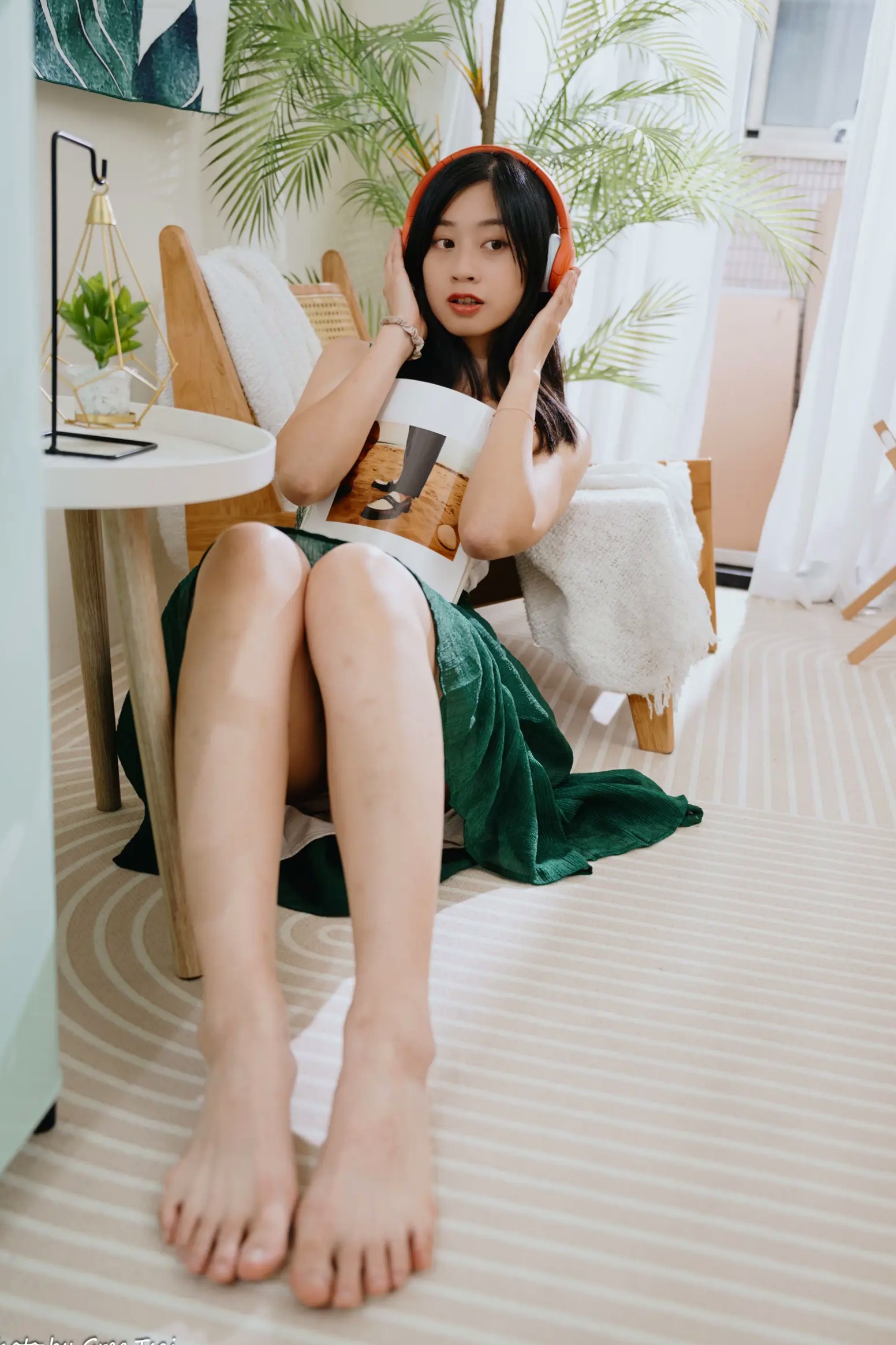 Gallery - 若颖 - 森系吊带长裙写真，清新治愈氧气少女，唯美私房摄影清新气质治愈系私房照 女神私房照_秀色女神 - image 53