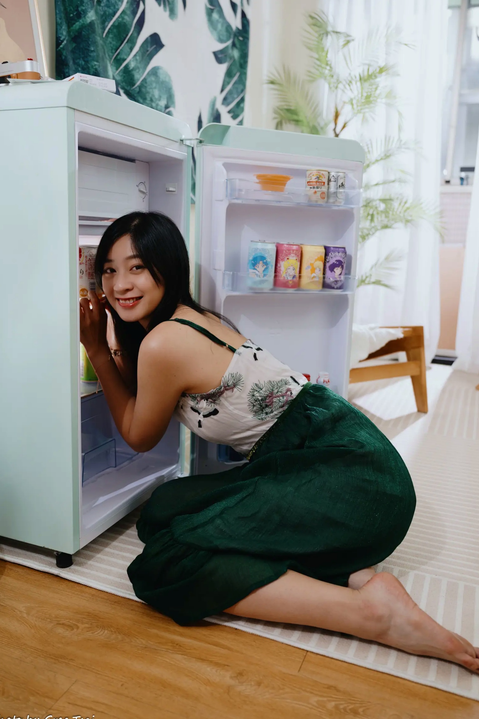 Gallery - 若颖 - 森系吊带长裙写真，清新治愈氧气少女，唯美私房摄影清新气质治愈系私房照 女神私房照_秀色女神 - image 72