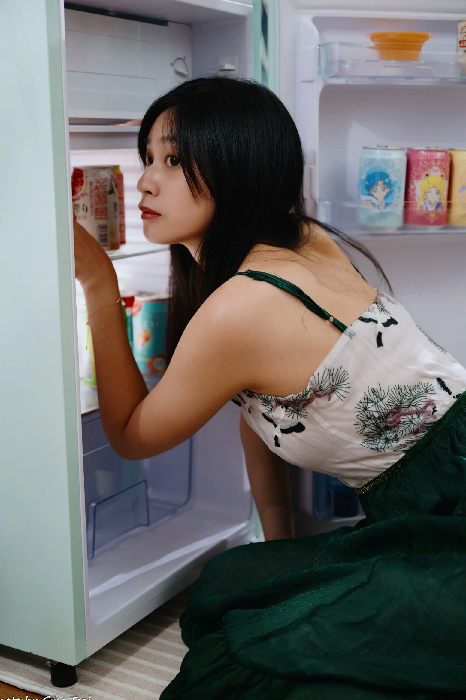 Gallery - 若颖 - 森系吊带长裙写真，清新治愈氧气少女，唯美私房摄影清新气质治愈系私房照 女神私房照_秀色女神 - image 73
