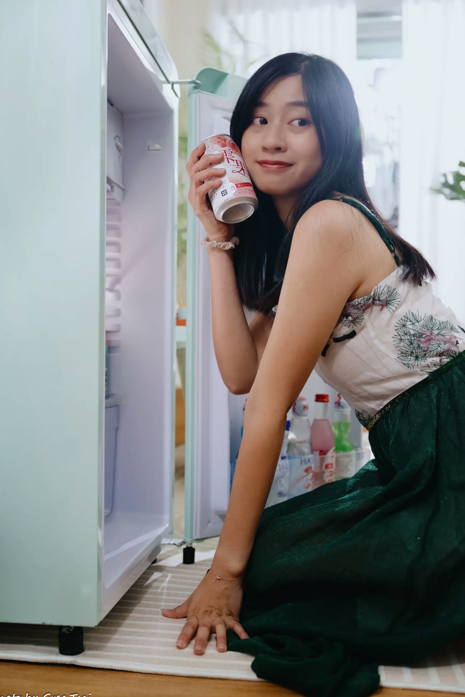 Gallery - 若颖 - 森系吊带长裙写真，清新治愈氧气少女，唯美私房摄影清新气质治愈系私房照 女神私房照_秀色女神 - image 77