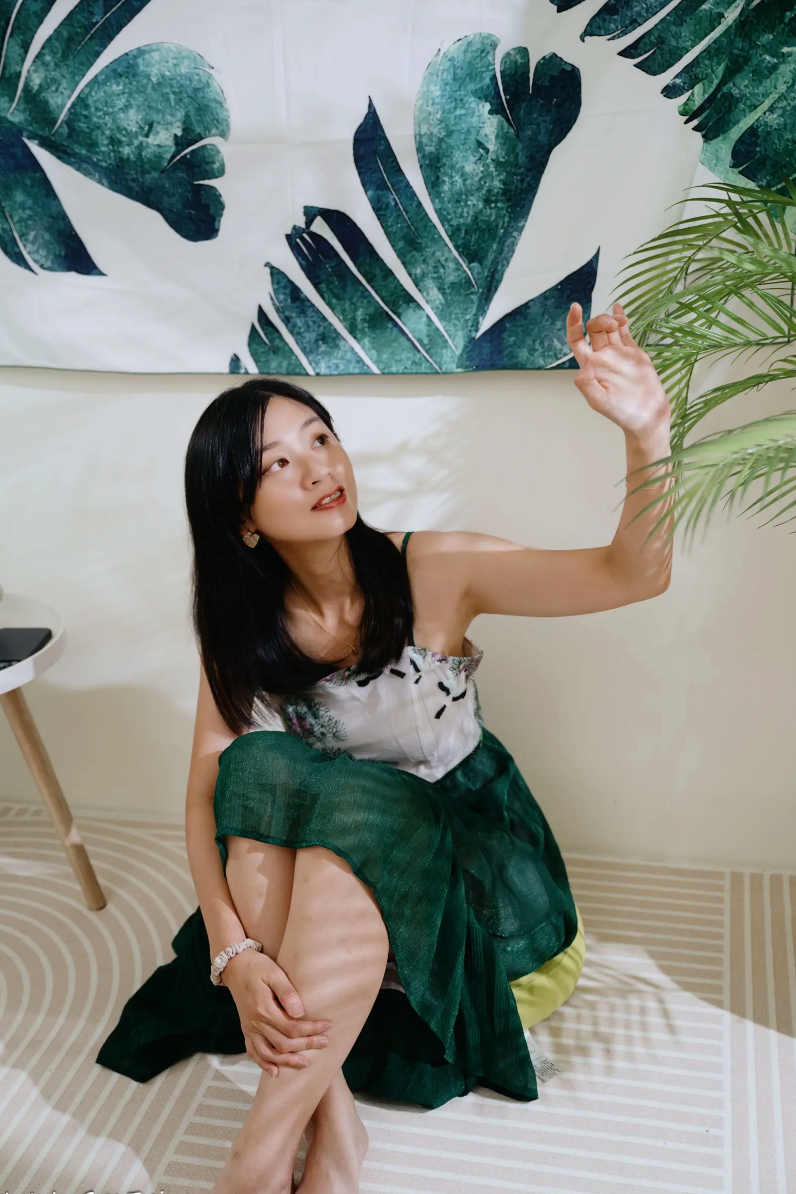 Gallery - 若颖 - 森系吊带长裙写真，清新治愈氧气少女，唯美私房摄影清新气质治愈系私房照 女神私房照_秀色女神 - image 80