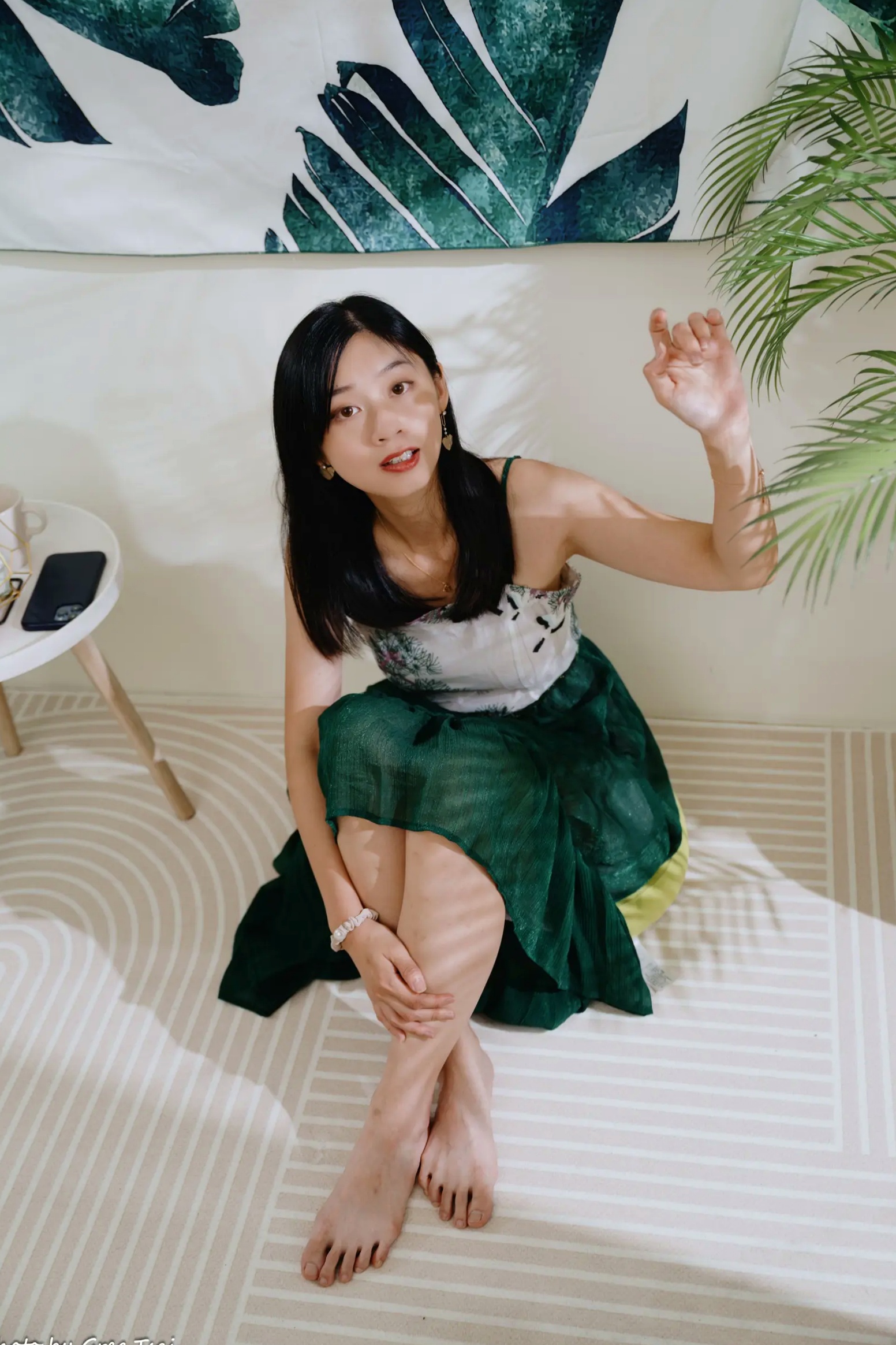 Gallery - 若颖 - 森系吊带长裙写真，清新治愈氧气少女，唯美私房摄影清新气质治愈系私房照 女神私房照_秀色女神 - image 81
