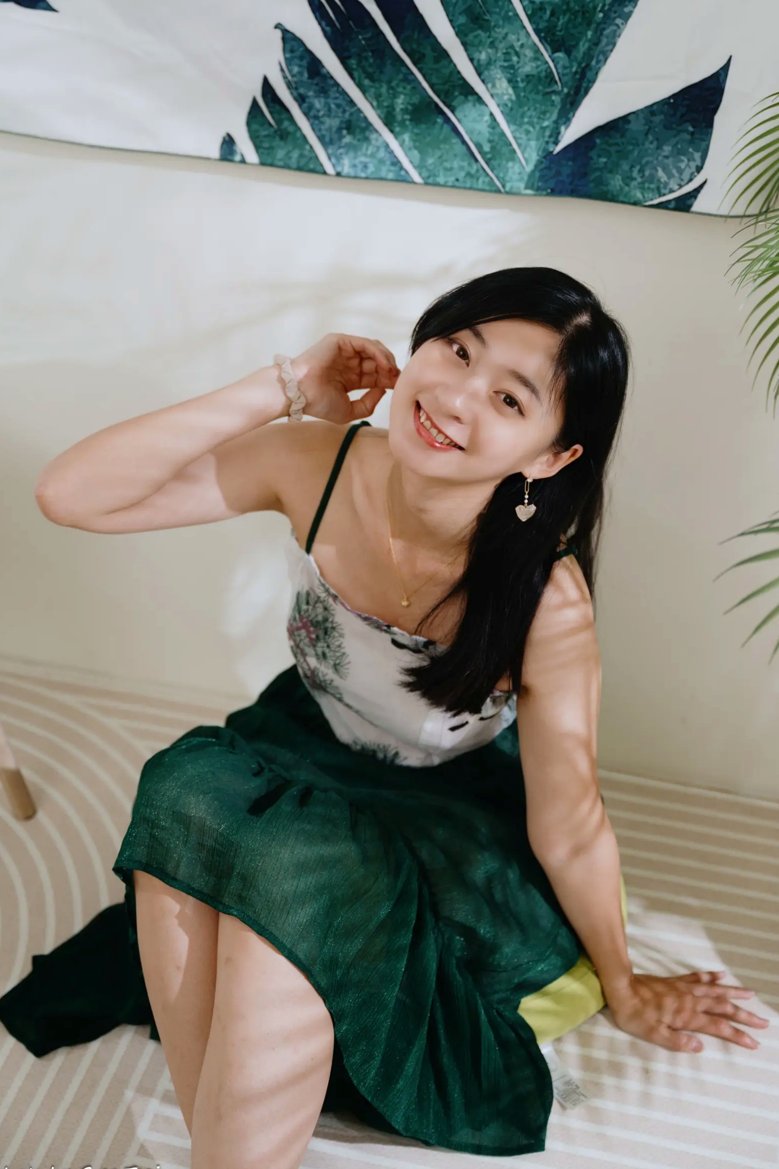 Gallery - 若颖 - 森系吊带长裙写真，清新治愈氧气少女，唯美私房摄影清新气质治愈系私房照 女神私房照_秀色女神 - image 82