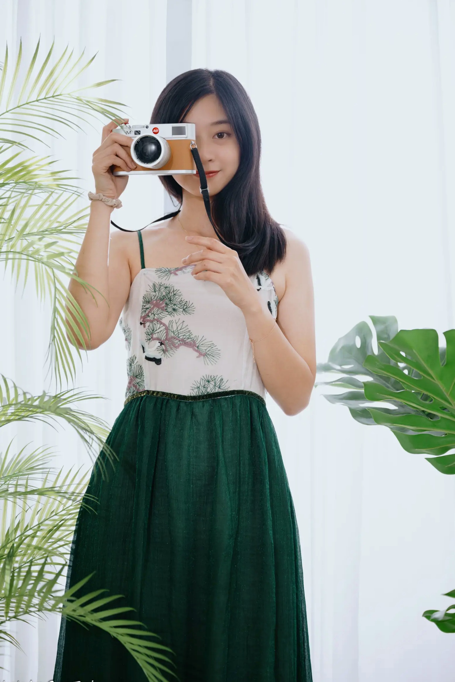 Gallery - 若颖 - 森系吊带长裙写真，清新治愈氧气少女，唯美私房摄影清新气质治愈系私房照 女神私房照_秀色女神 - image 96