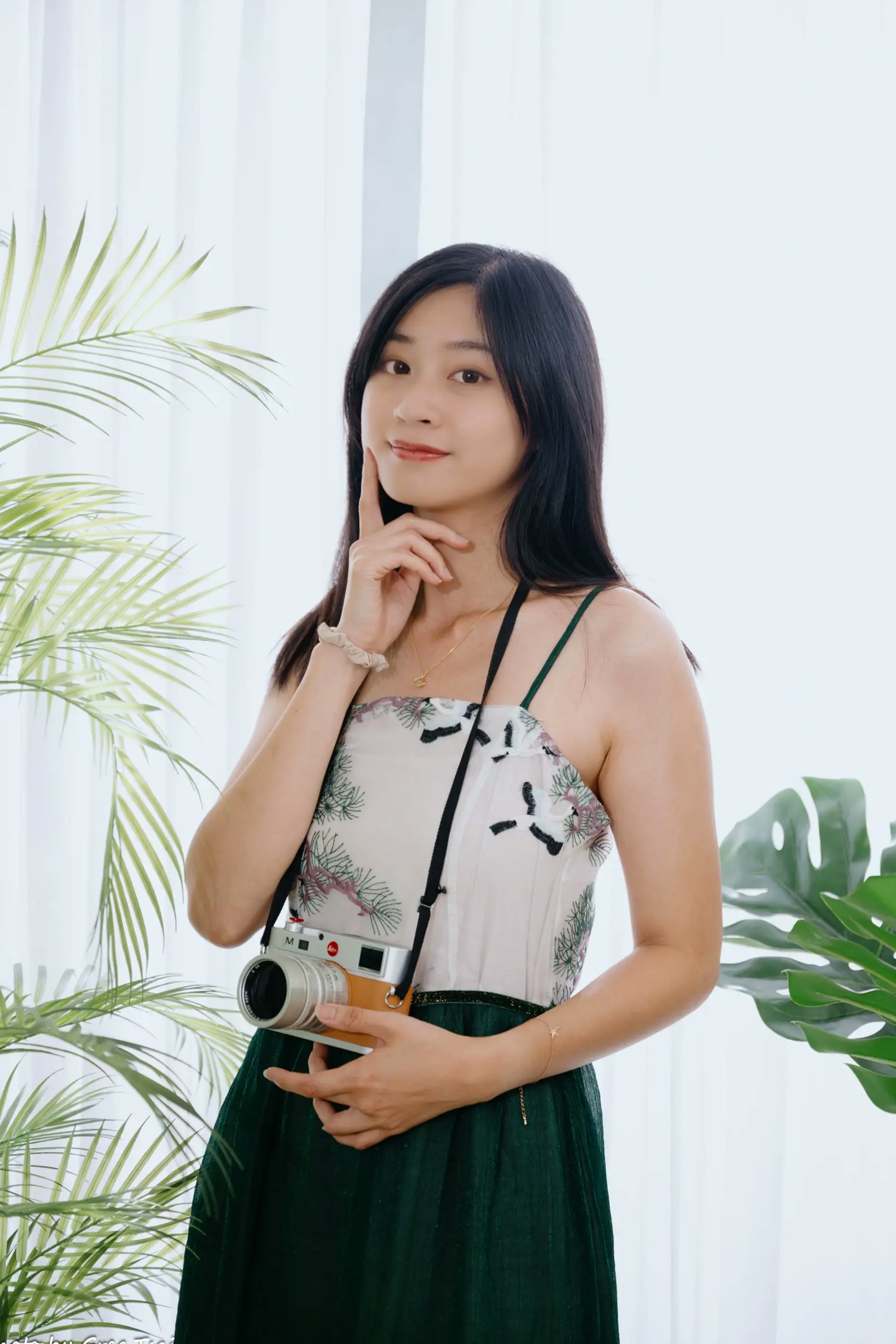 Gallery - 若颖 - 森系吊带长裙写真，清新治愈氧气少女，唯美私房摄影清新气质治愈系私房照 女神私房照_秀色女神 - image 98
