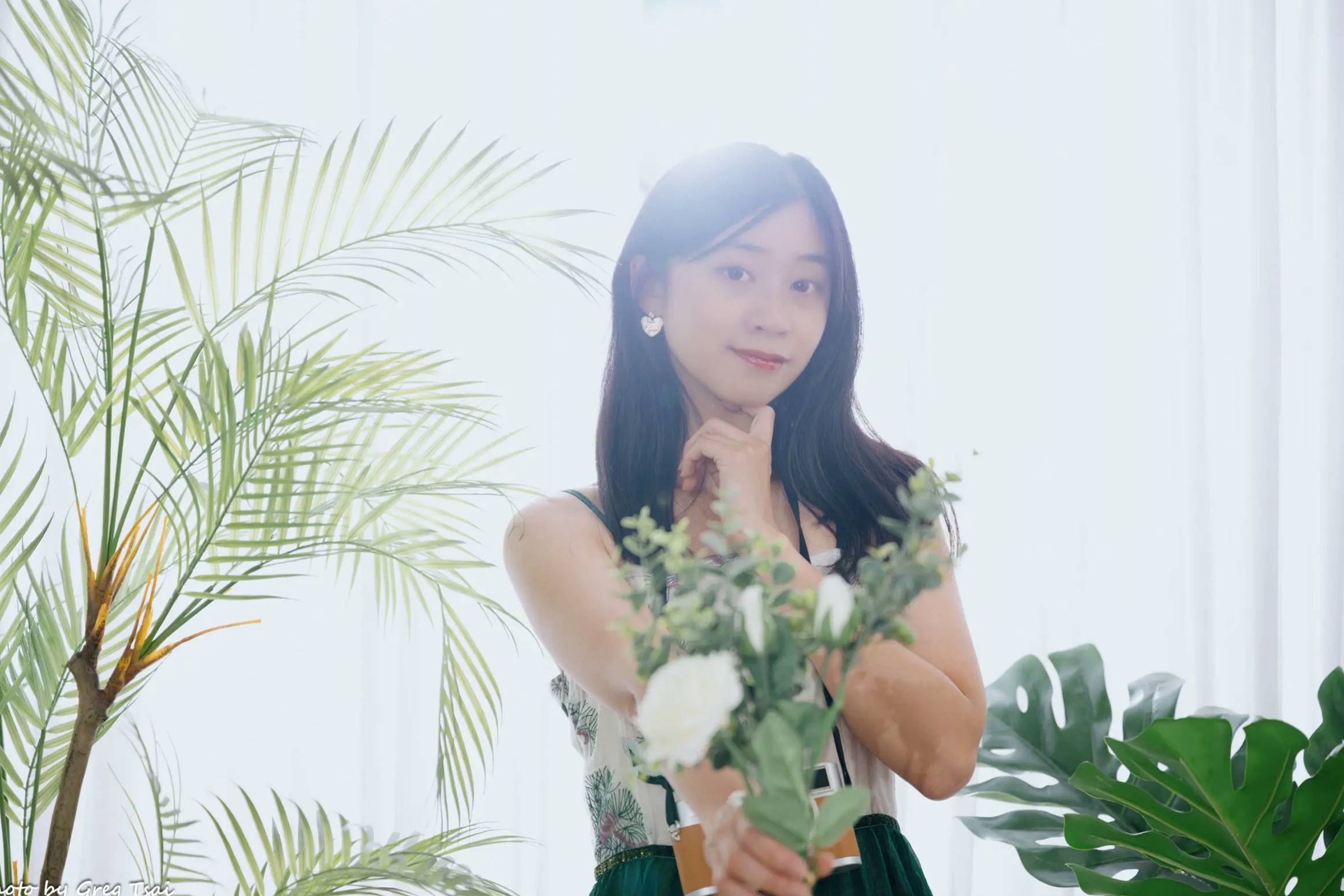 Gallery - 若颖 - 森系吊带长裙写真，清新治愈氧气少女，唯美私房摄影清新气质治愈系私房照 女神私房照_秀色女神 - image 110